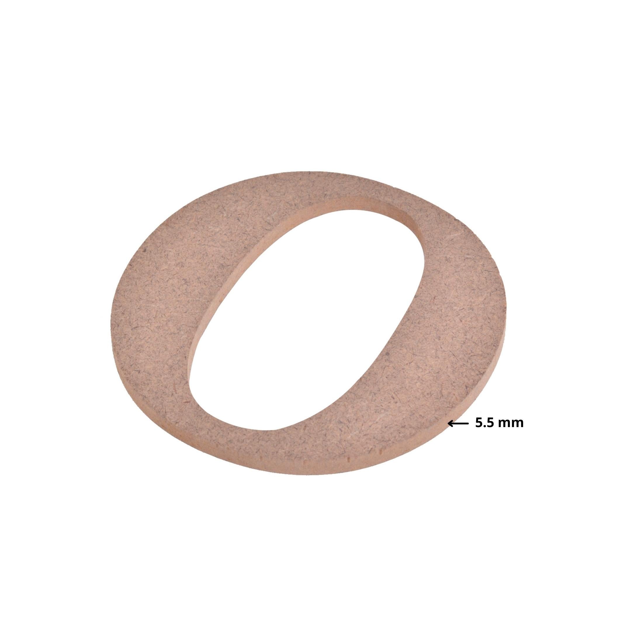MDF Alphabet Upper Case O 4 X 4Inch 5.5Mm Thick 1Pc Lb