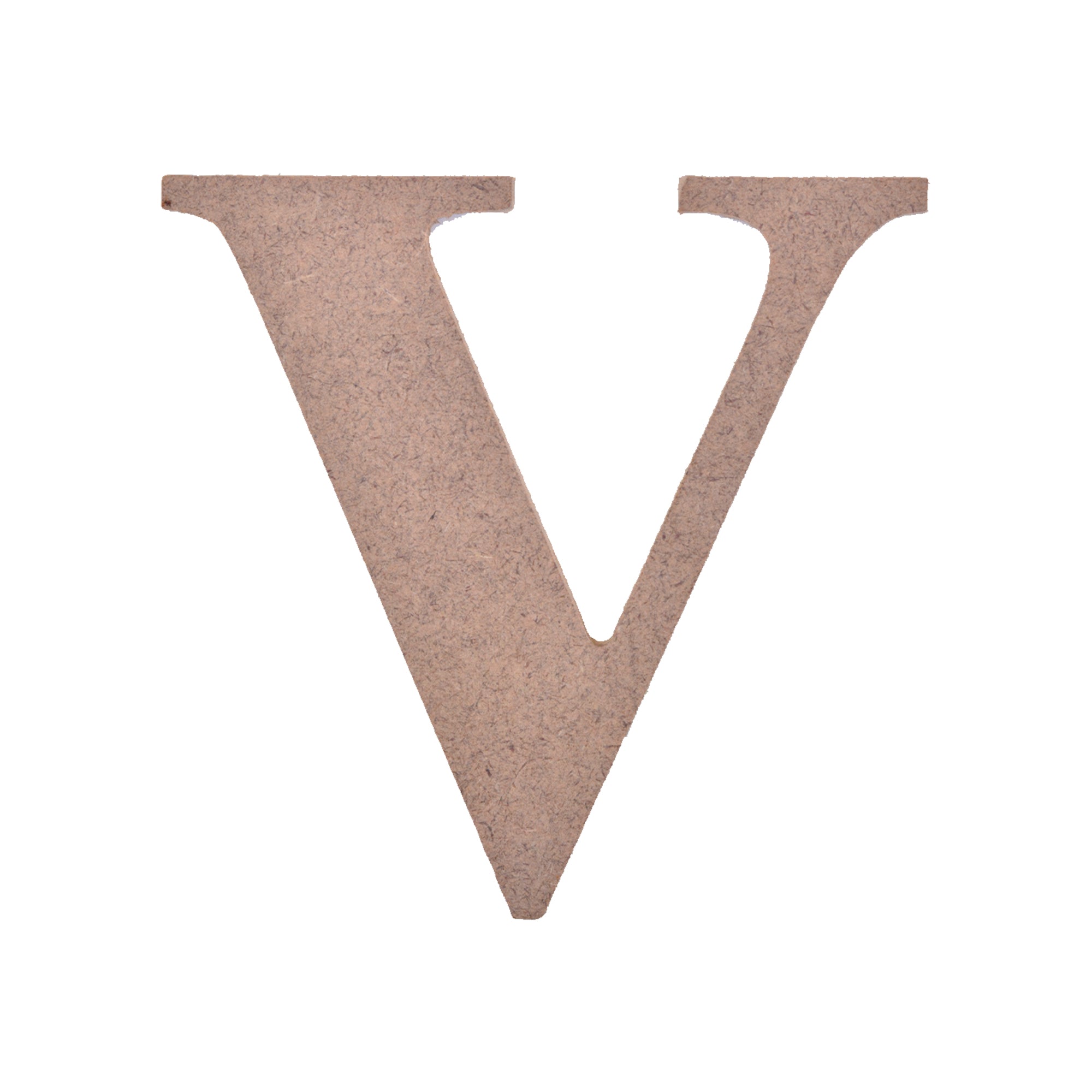 MDF Alphabet Upper Case V 4 X 4Inch 5.5Mm Thick 1Pc Lb