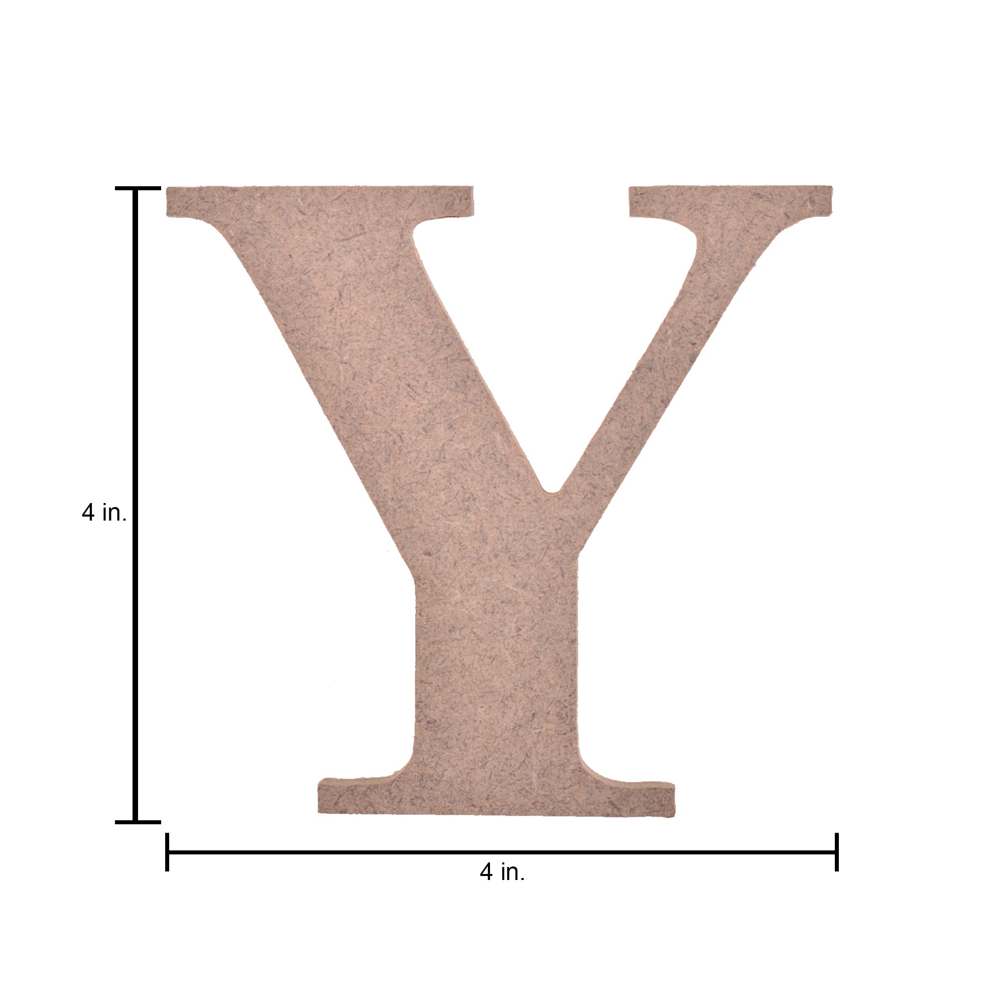 MDF Alphabet Upper Case Y 4 X 4Inch 5.5Mm Thick 1Pc Lb