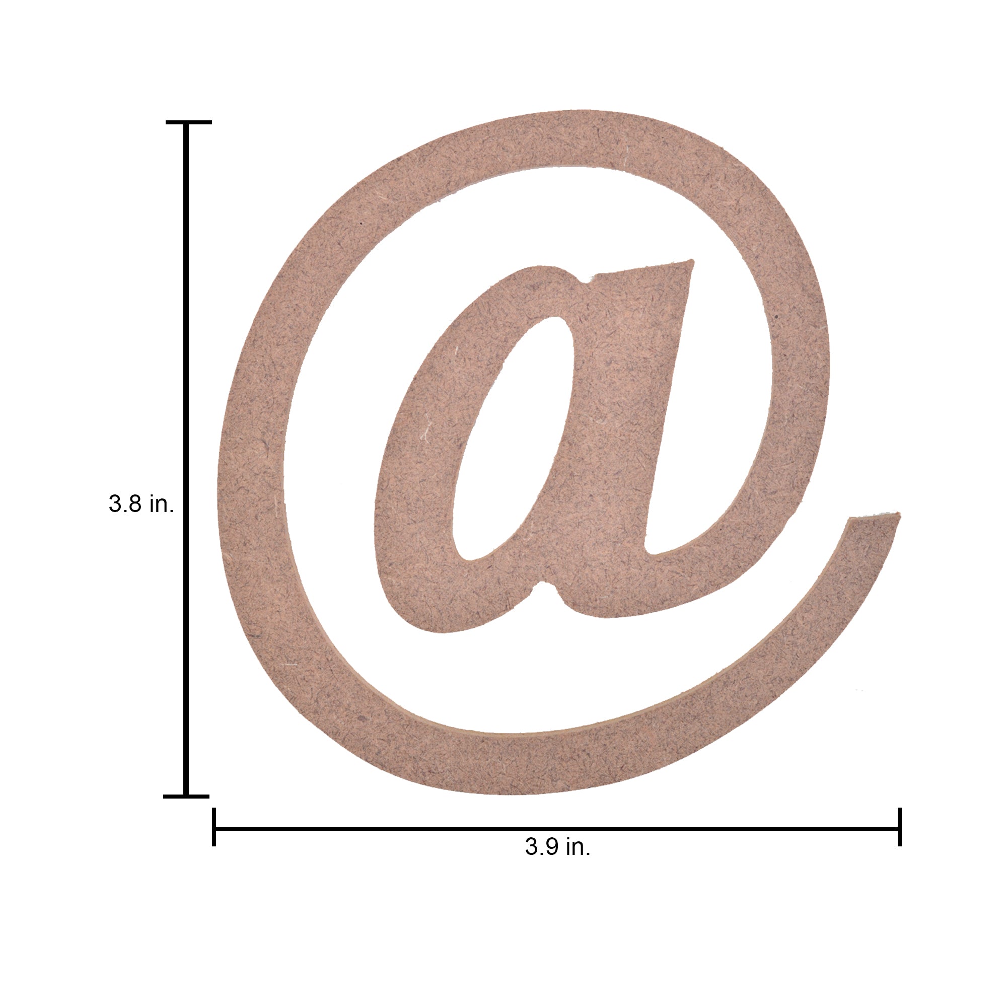 MDF Symbol @ 3.8 X 3.9Inch 5.5Mm Thick 1Pc Lb