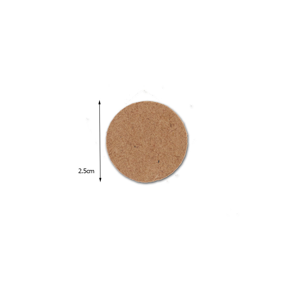 MDF Shapes Round 2.5Cm 20Pc Lb