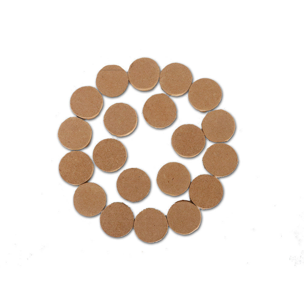 MDF Shapes Round 2.5Cm 20Pc Lb