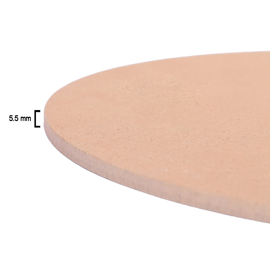 MDF Blank Oval 10 X 6Inch 5.5Mm Thick 1Pc Lb