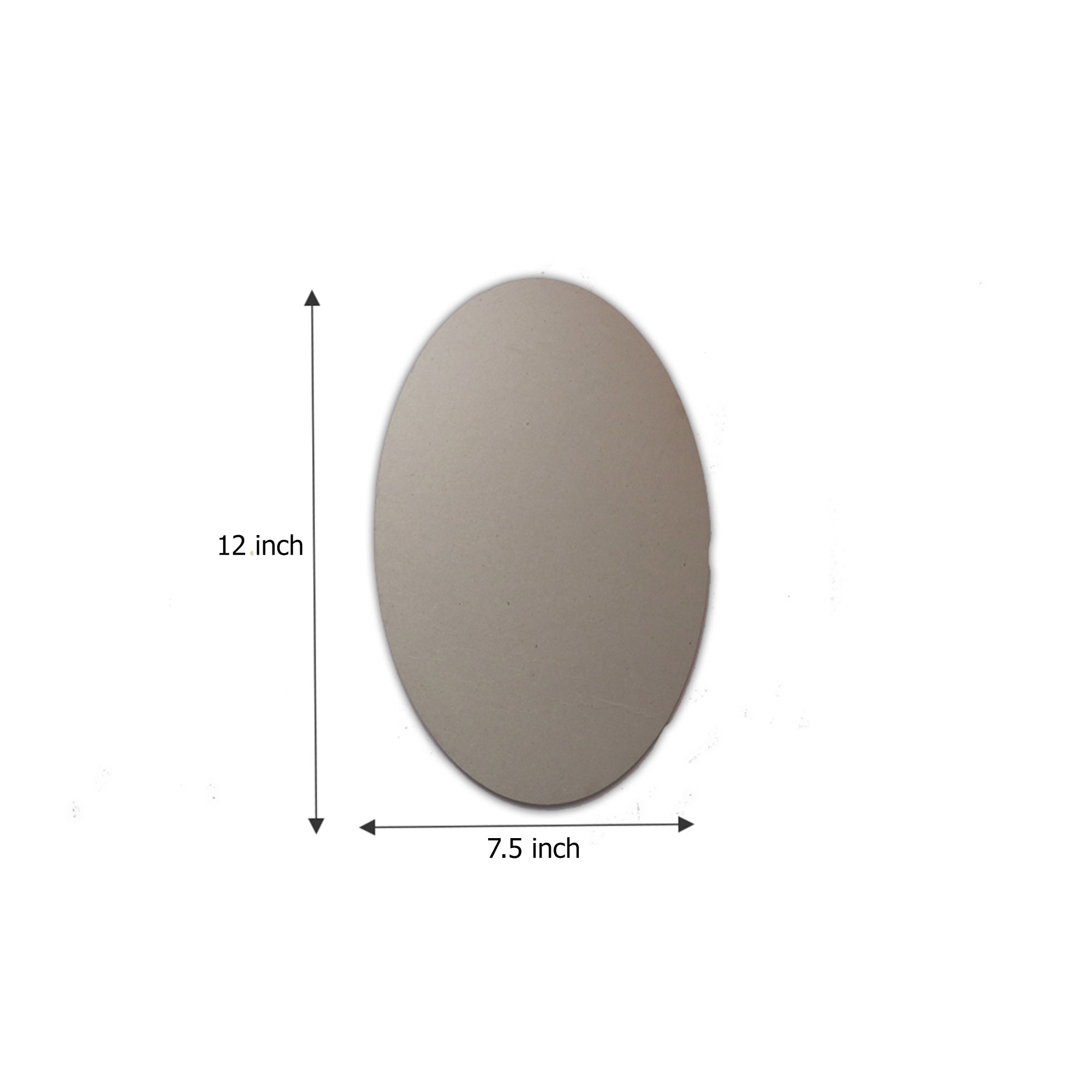 Mdf Blank Oval 12 X 7.5Inch 5.5Mm Thick 1Pc Lb