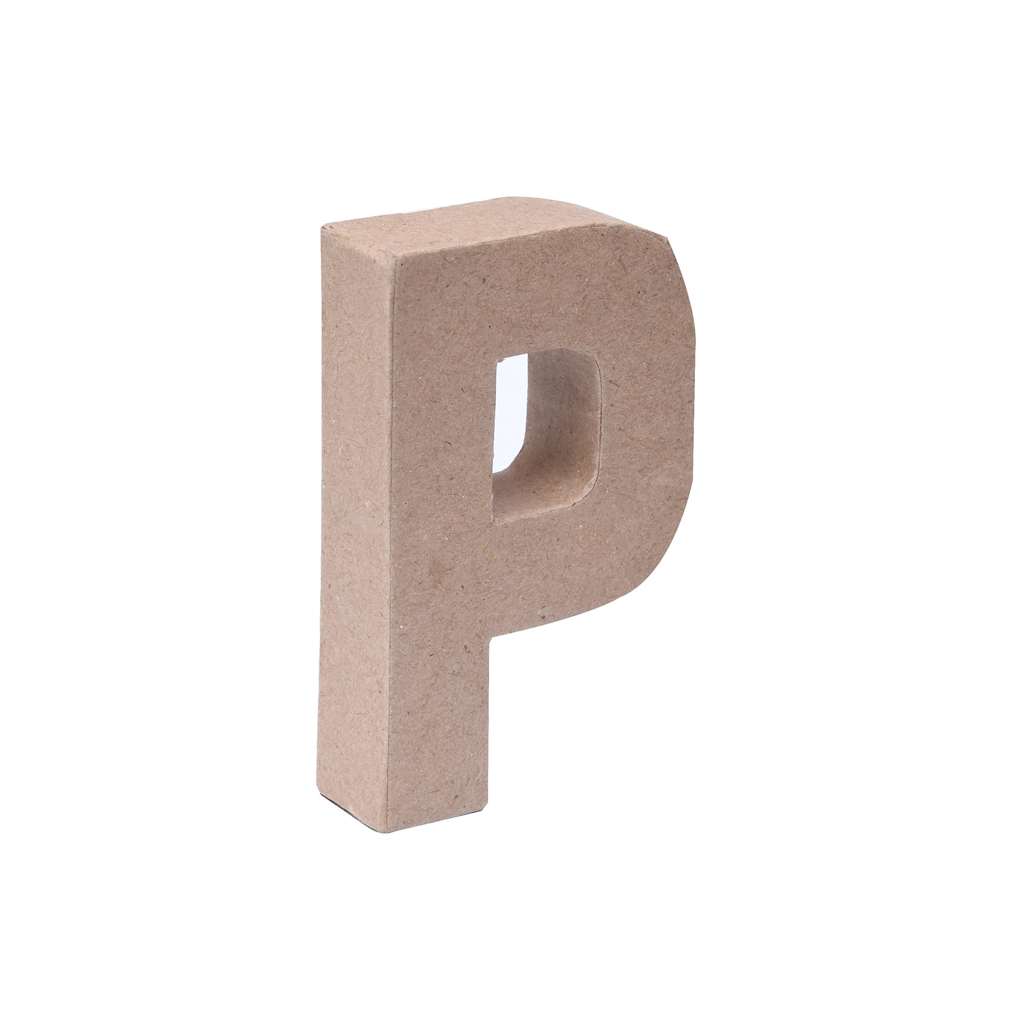 Paper Mache Alphabet P Approx 2.5 X 4 X 0.78Inch 1Pc Lb