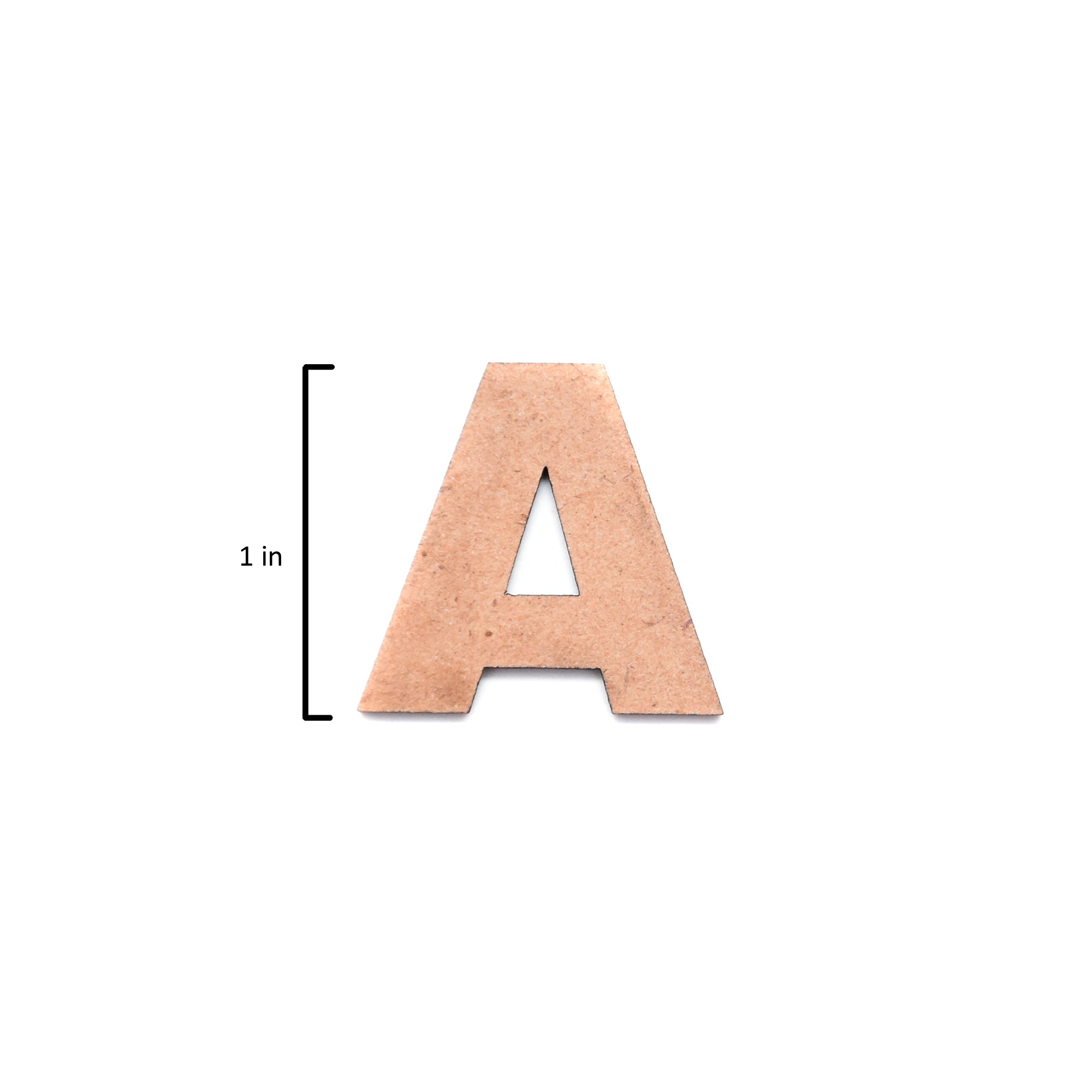 MDF Alphabet Upper Case A 1Inch 2Mm Thick 1Pc