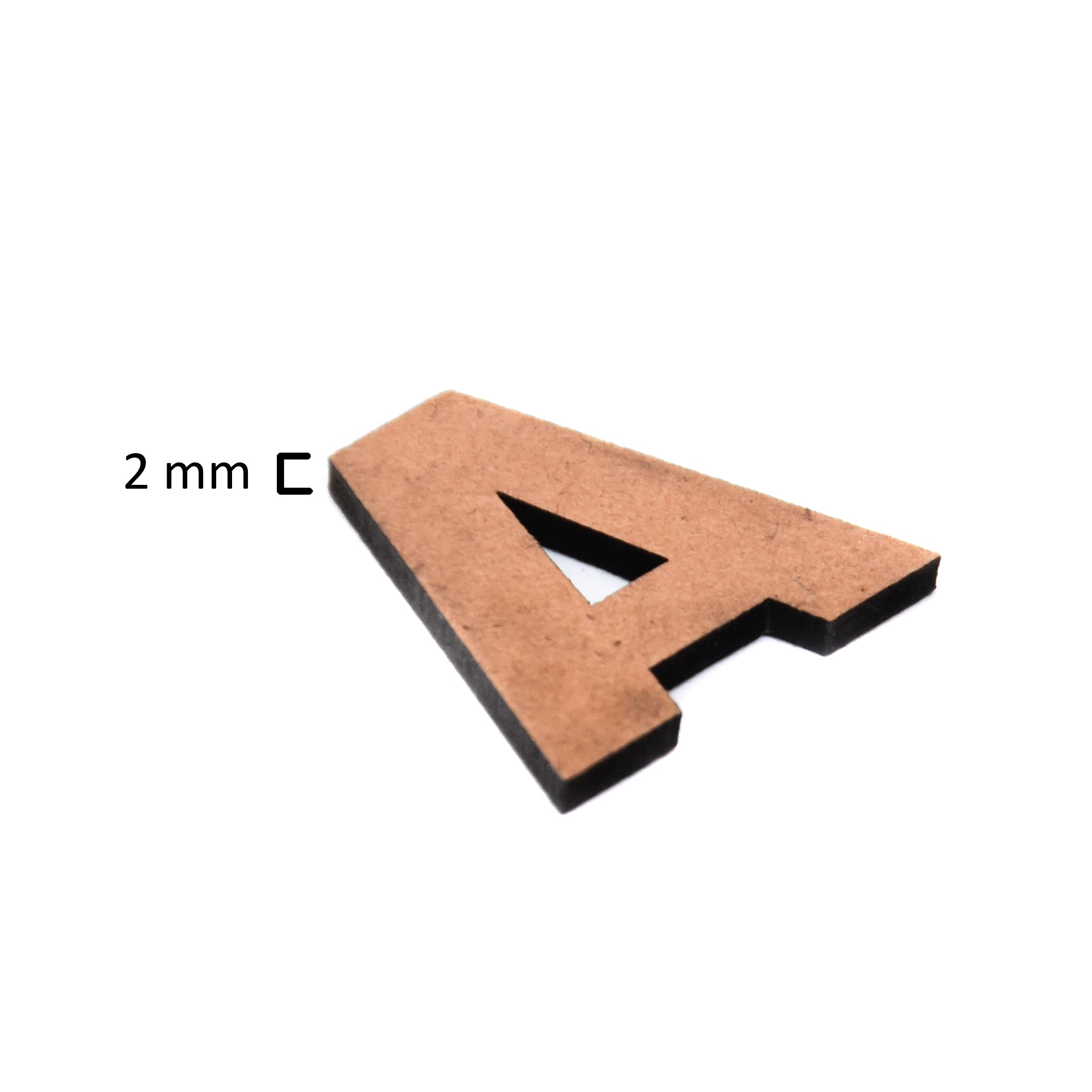 MDF Alphabet Upper Case A 1Inch 2Mm Thick 1Pc