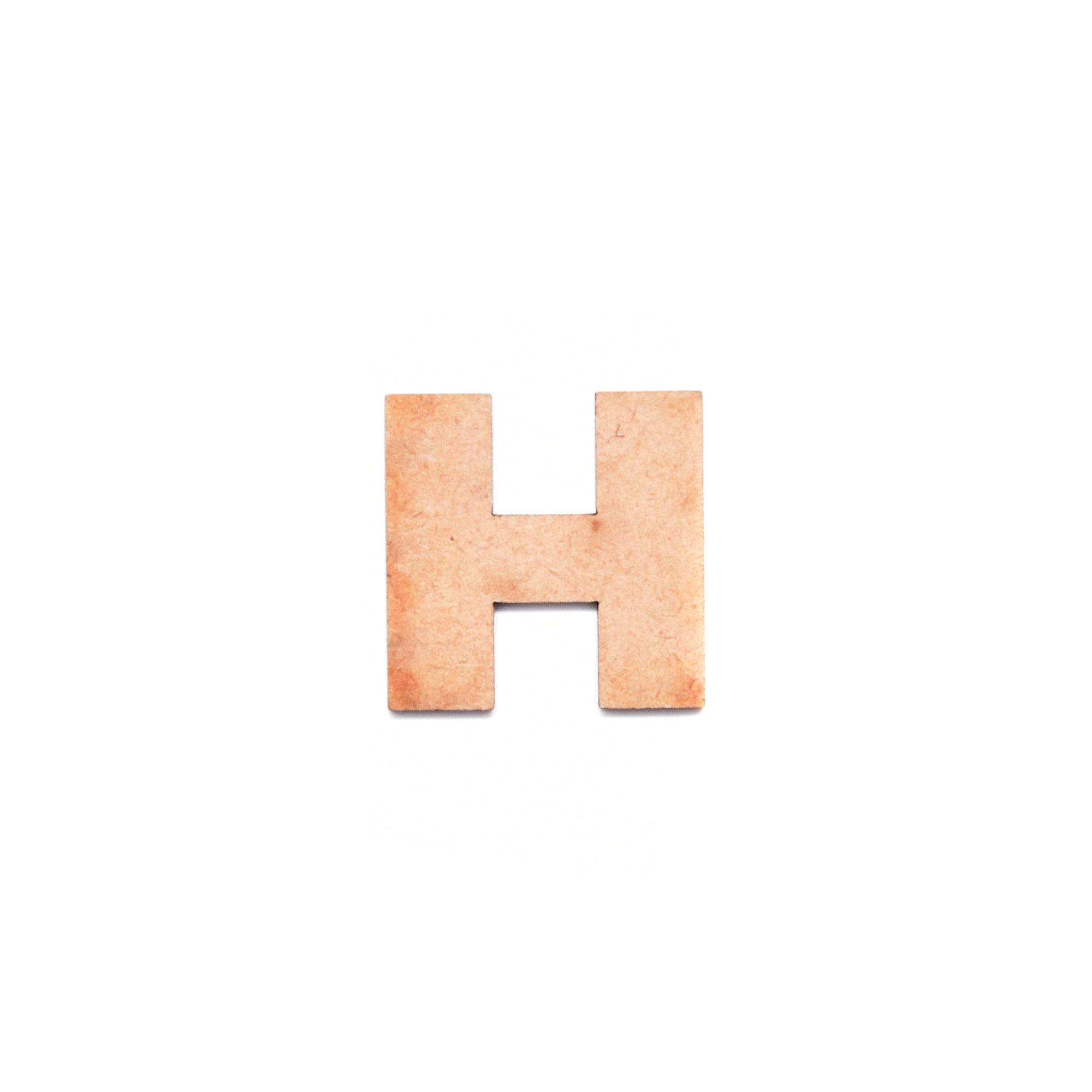 MDF Alphabet Upper Case H 1Inch 2Mm Thick 1Pc