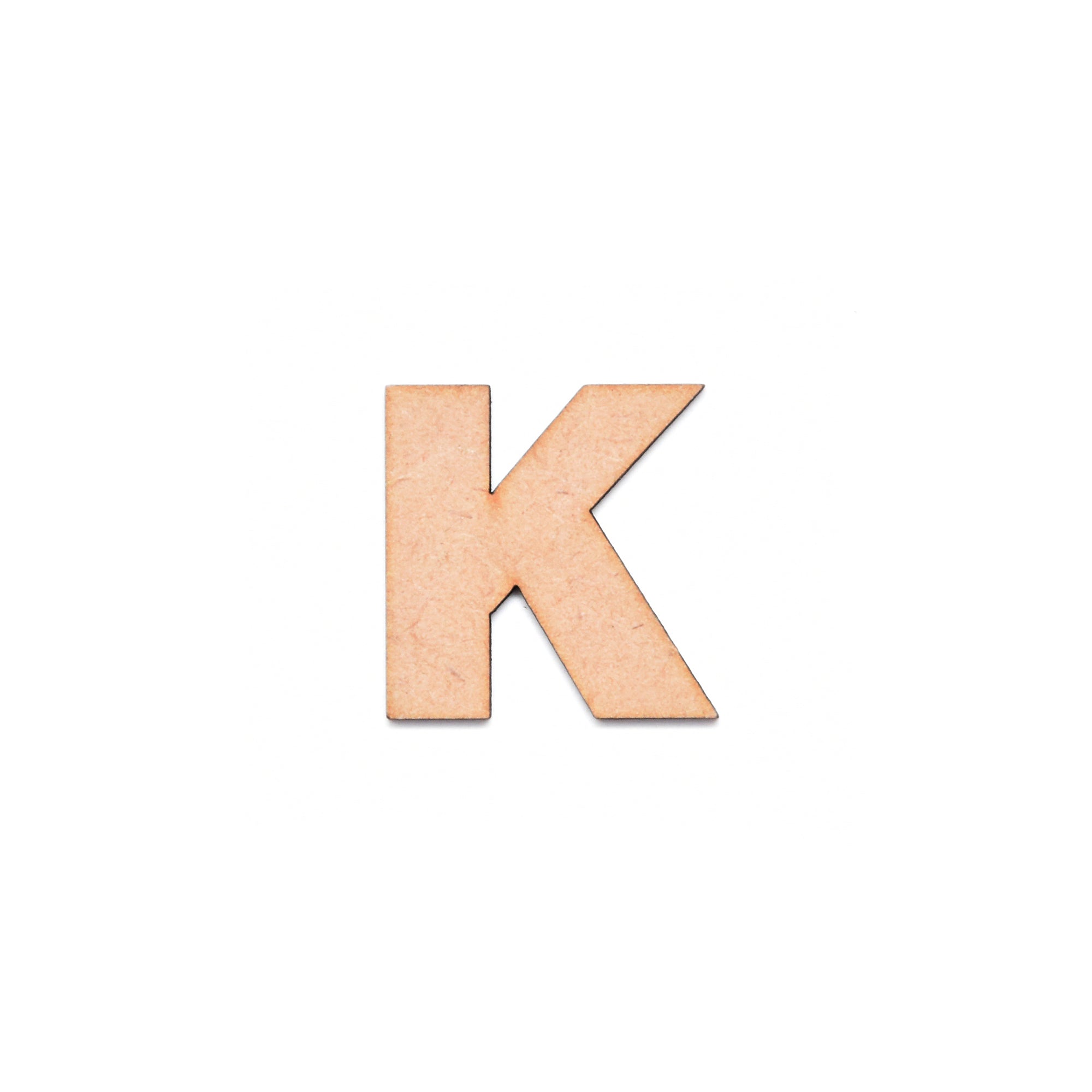 MDF Alphabet Upper Case K 1Inch 2Mm Thick 1Pc