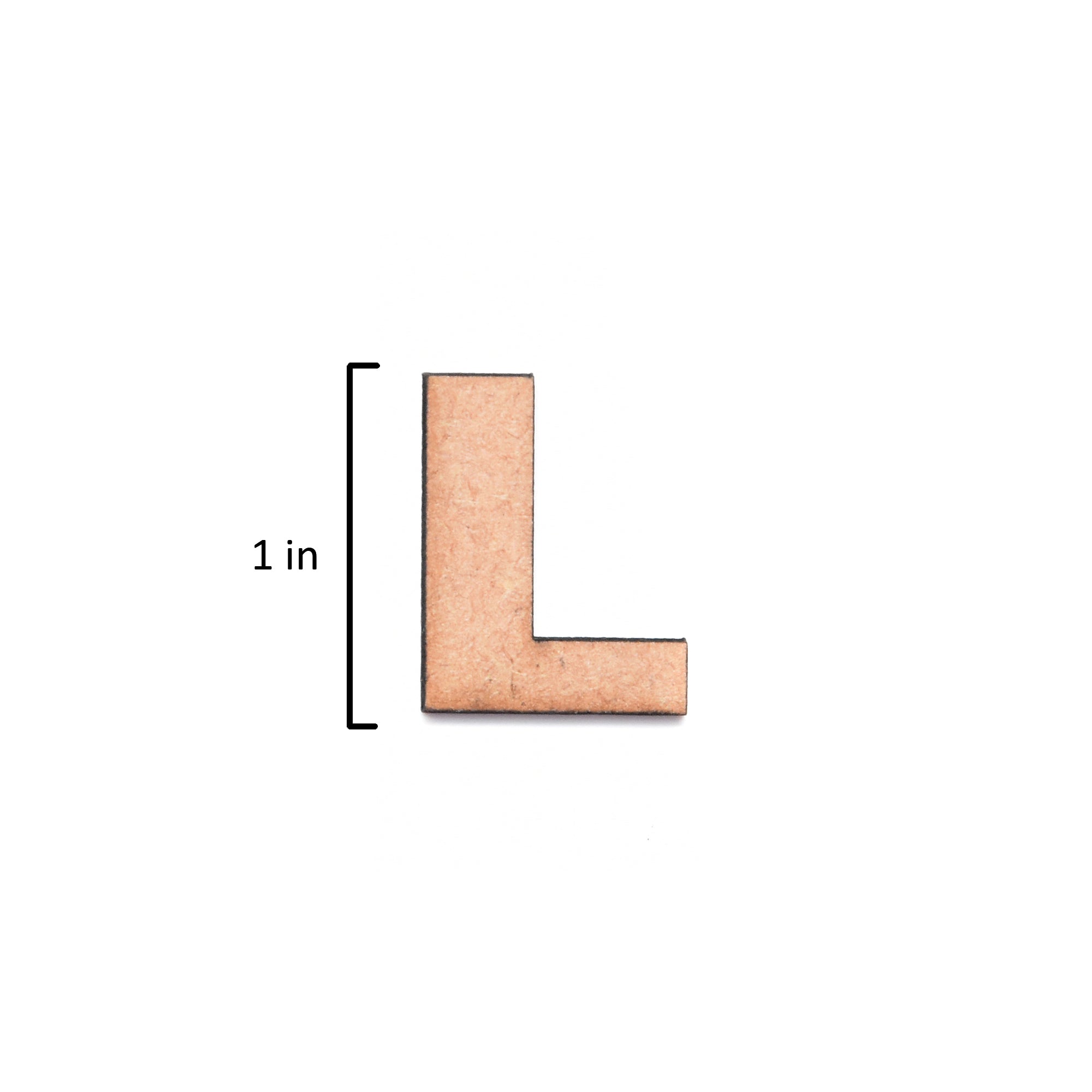 MDF Alphabet Upper Case L 1Inch 2Mm Thick 1Pc