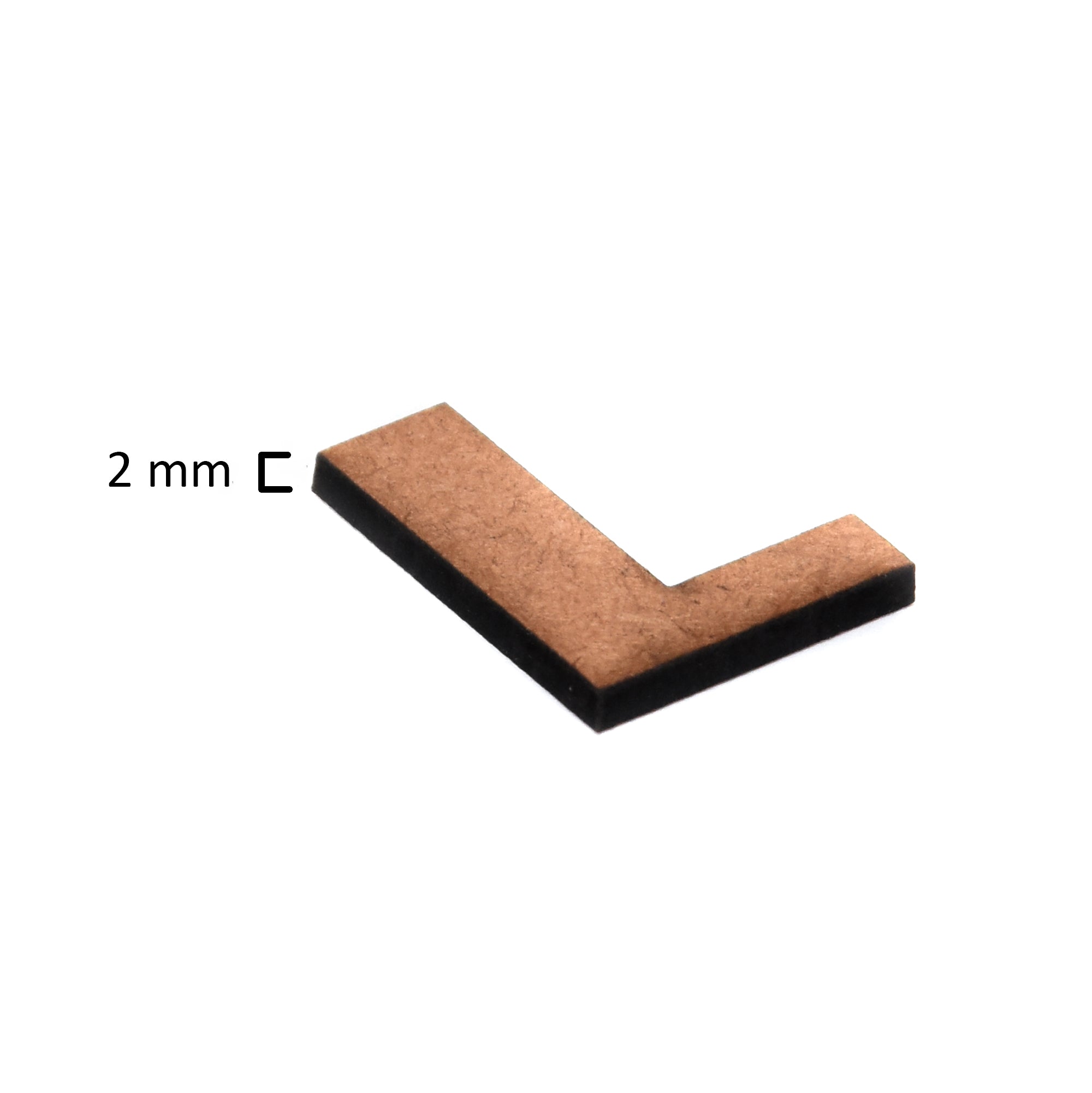 MDF Alphabet Upper Case L 1Inch 2Mm Thick 1Pc
