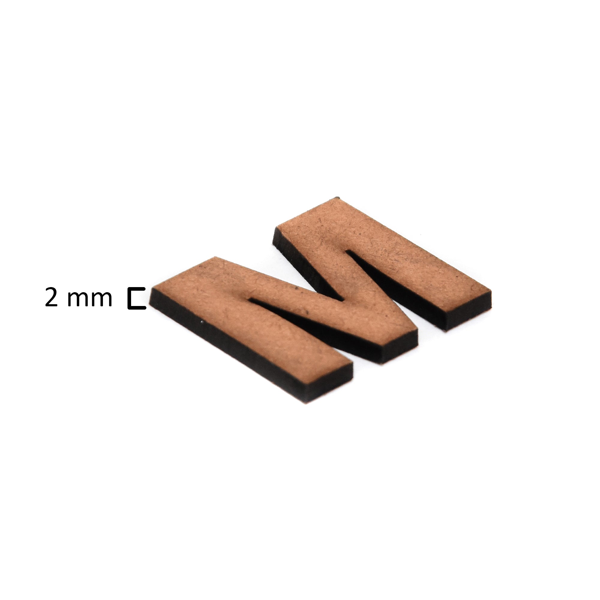 MDF Alphabet Upper Case M 1Inch 2Mm Thick 1Pc