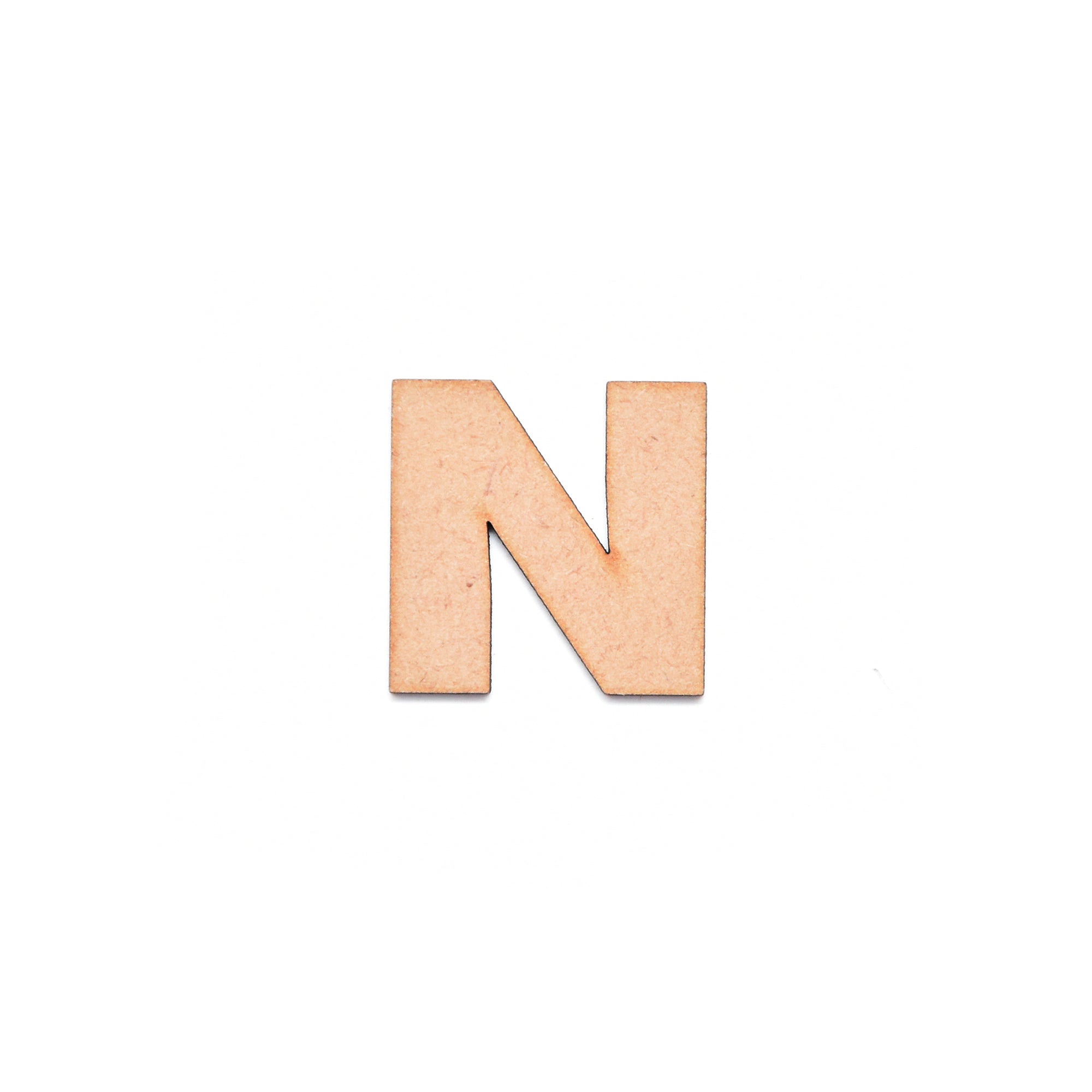 MDF Alphabet Upper Case N 1Inch 2Mm Thick 1Pc