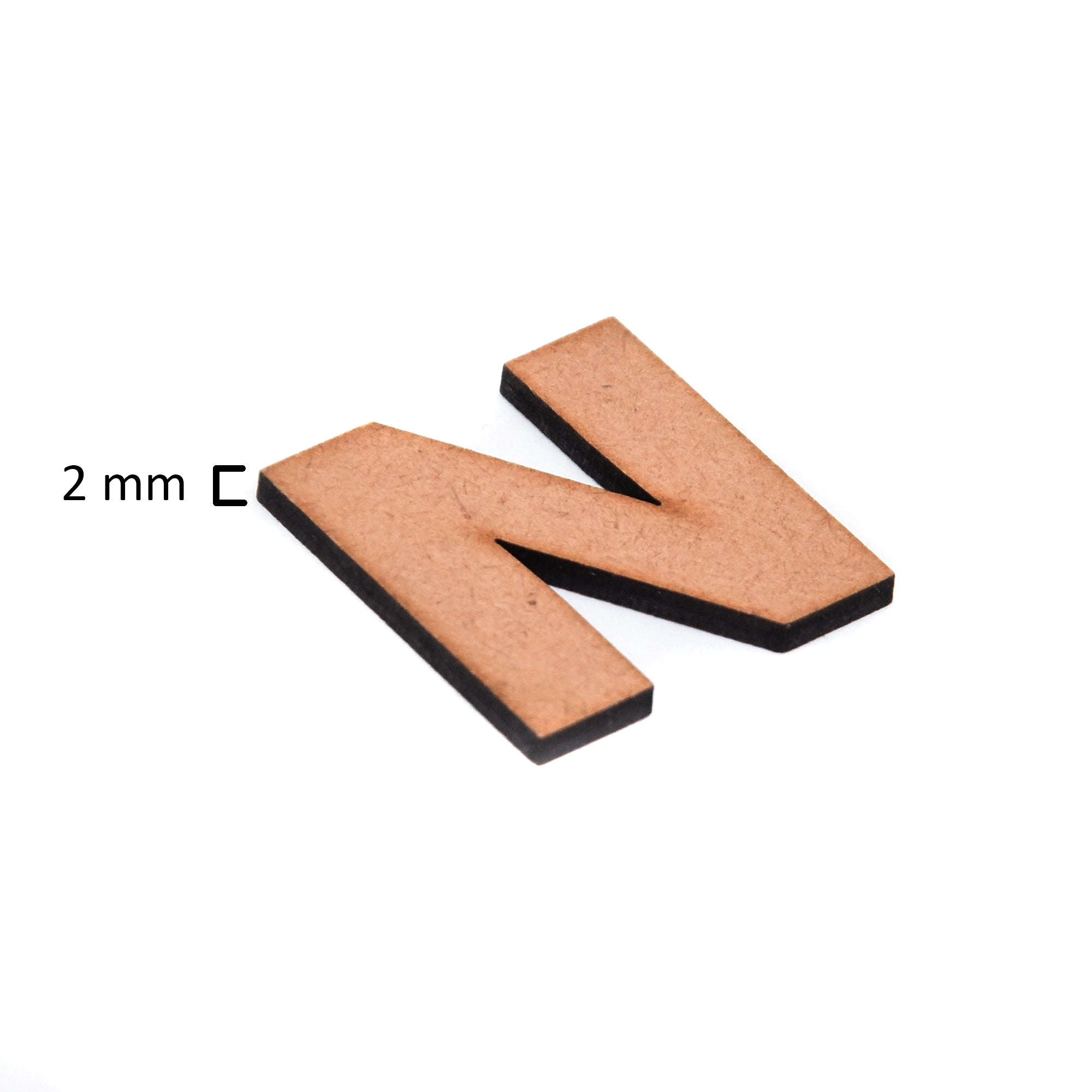 MDF Alphabet Upper Case N 1Inch 2Mm Thick 1Pc