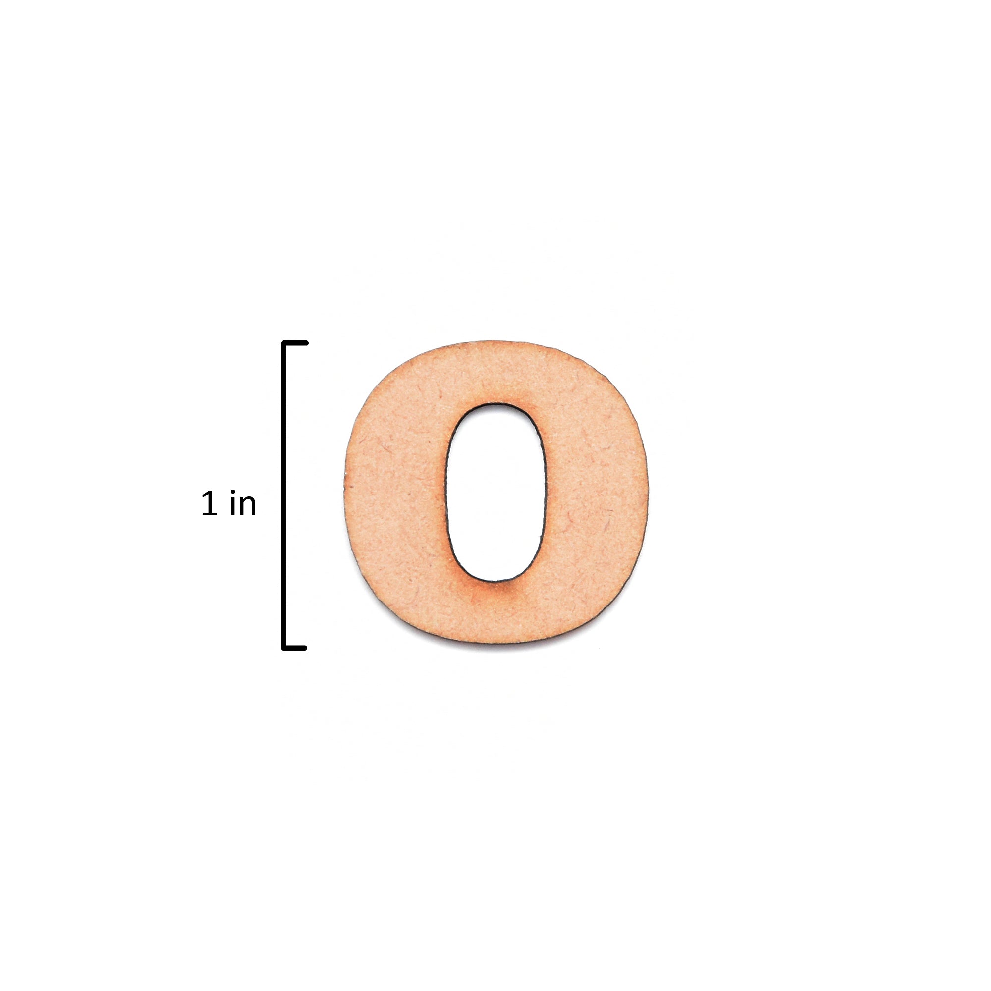 MDF Alphabet Upper Case O 1Inch 2Mm Thick 1Pc