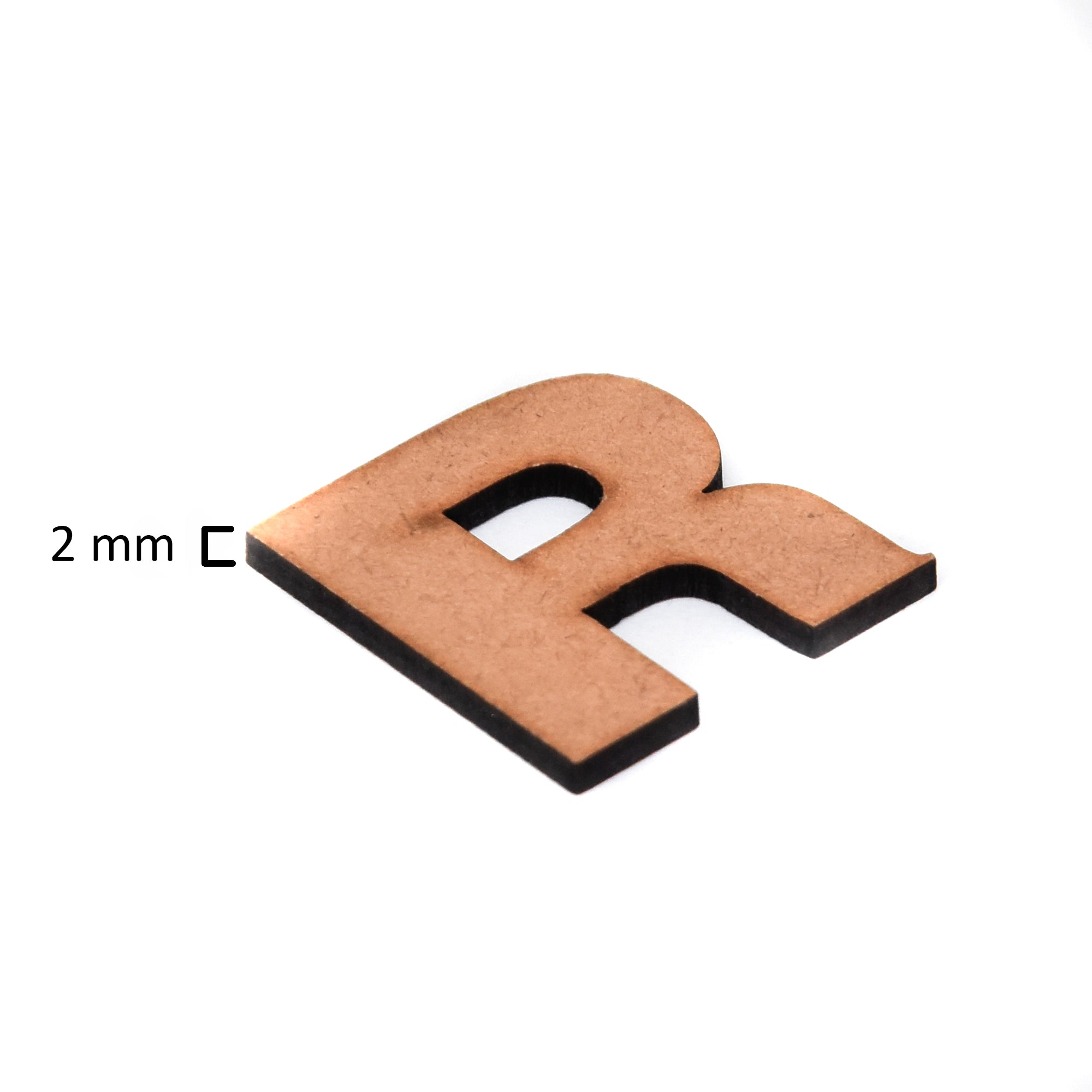 MDF Alphabet Upper Case R 1Inch 2Mm Thick 1Pc
