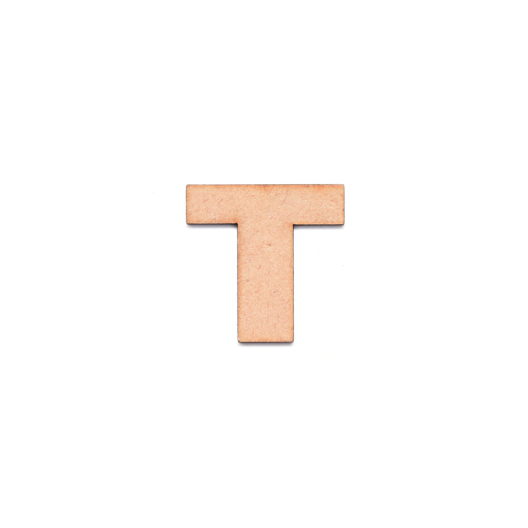 MDF Alphabet Upper Case T 1Inch 2Mm Thick 1Pc