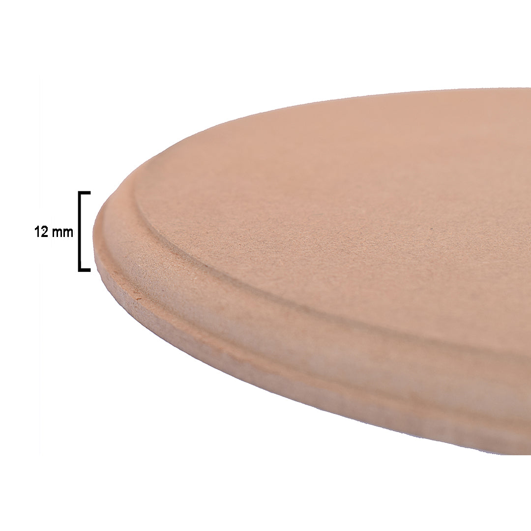 MDF Designer Blank Round 8Inch Dia 12Mm Thick 1Pc Lb