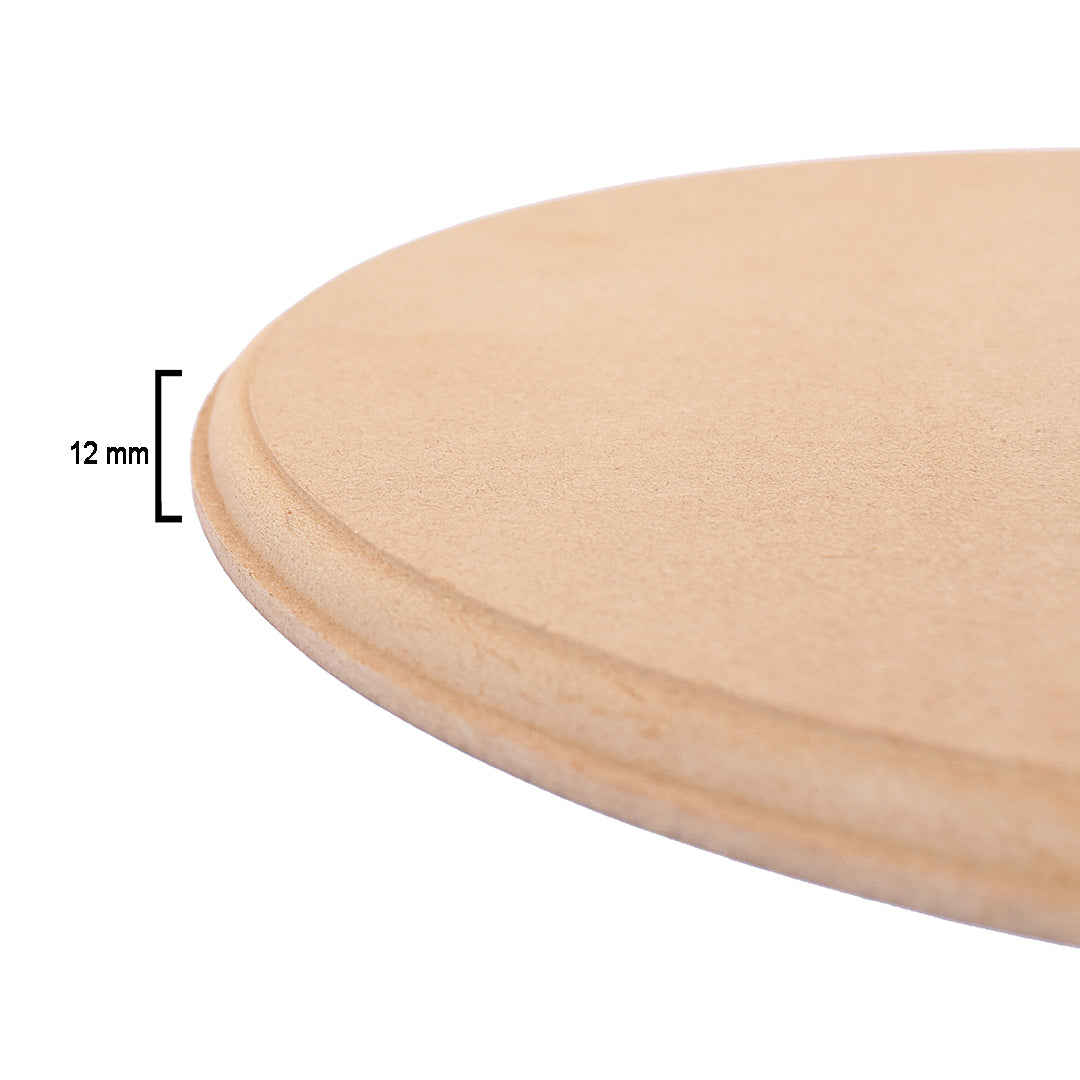 MDF Designer Blank Round 12Inch Dia 12Mm Thick 1Pc Lb