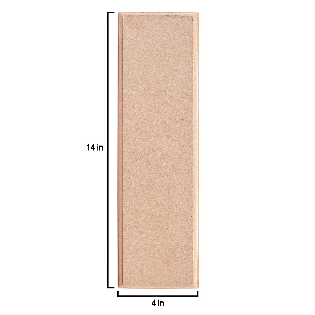 MDF Designer Blank Rectangle 14 X 4Inch 12Mm Thick 1Pc Lb