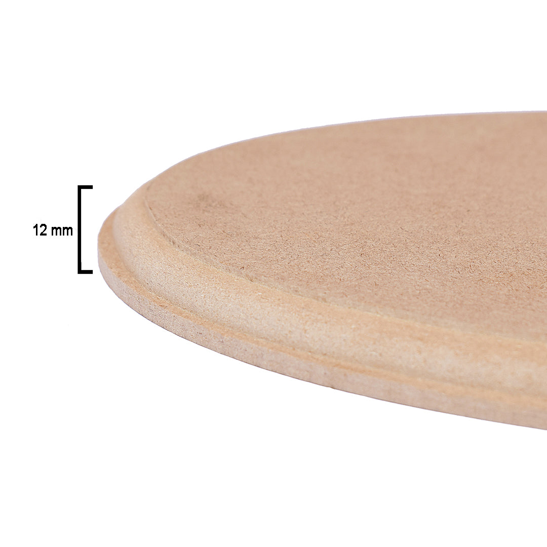 MDF Designer Blank Oval 6 X 10Inch 12Mm Thick 1Pc Lb