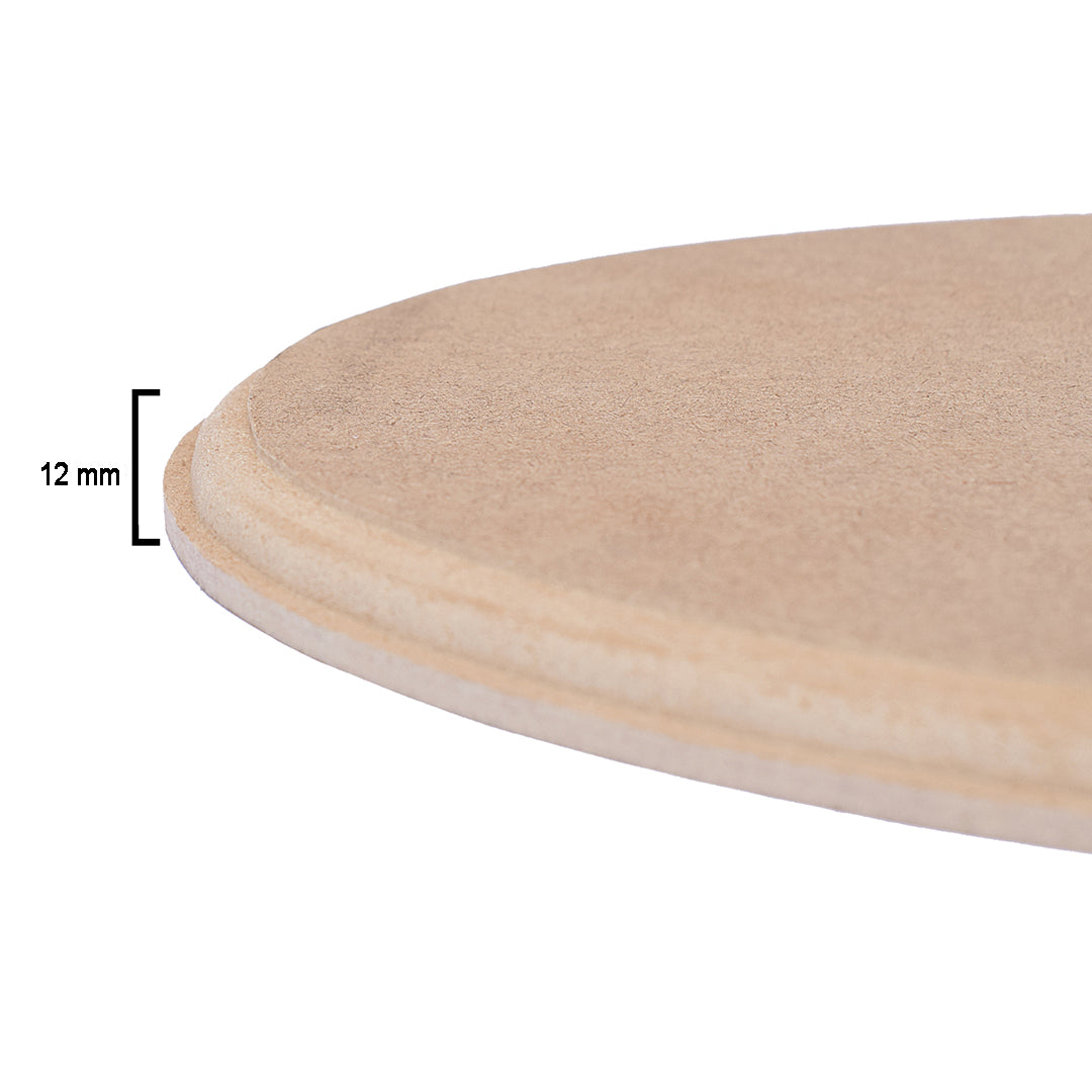 MDF Designer Blank Oval 8.5 X 12Inch 12Mm Thick 1Pc Lb