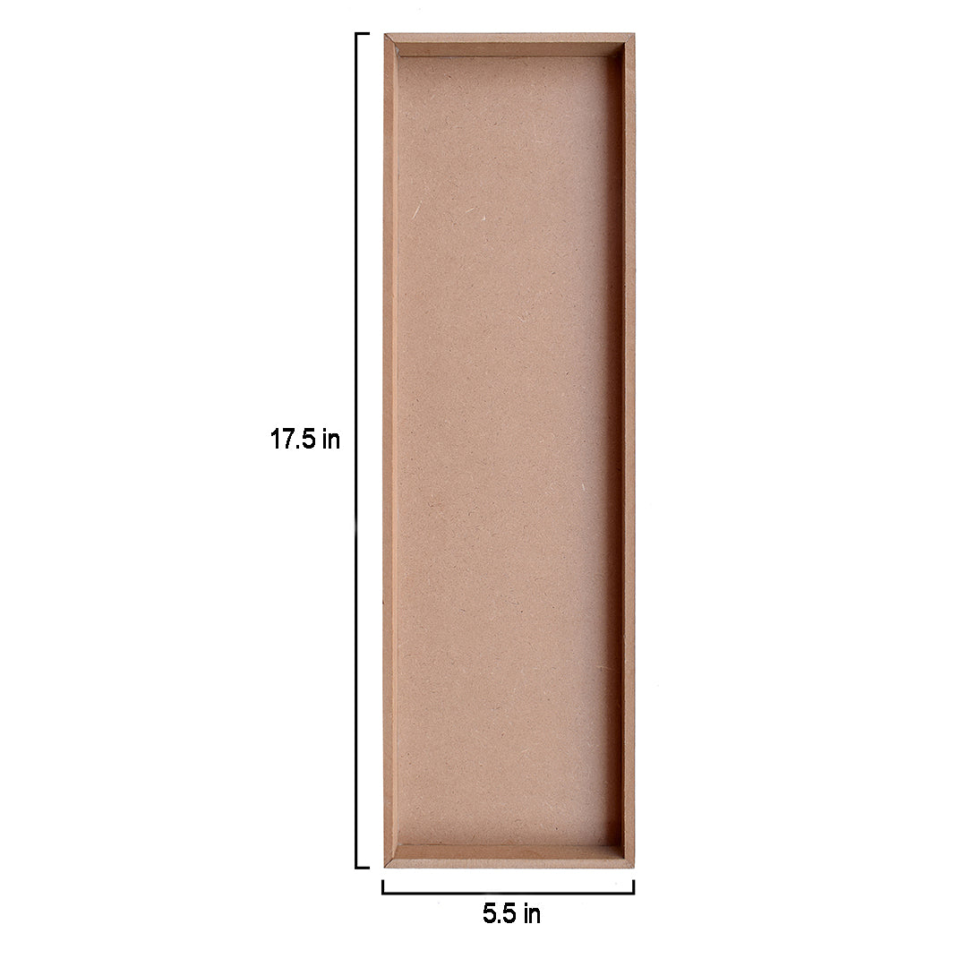 MDF Rectangular Tray W5.2 X H17.7Inch 5.5Mm Thick 1Pc