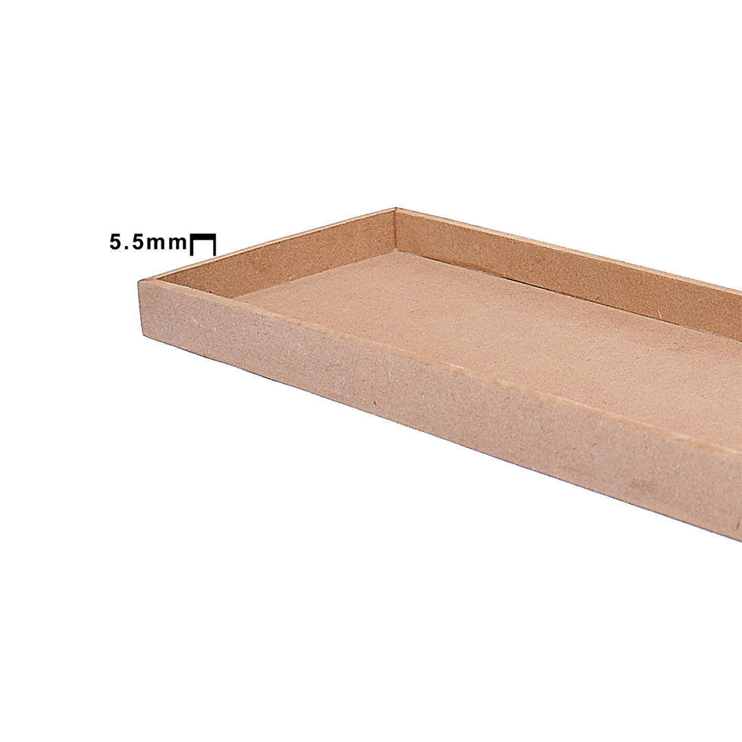 MDF Rectangular Tray W5.2 X H17.7Inch 5.5Mm Thick 1Pc