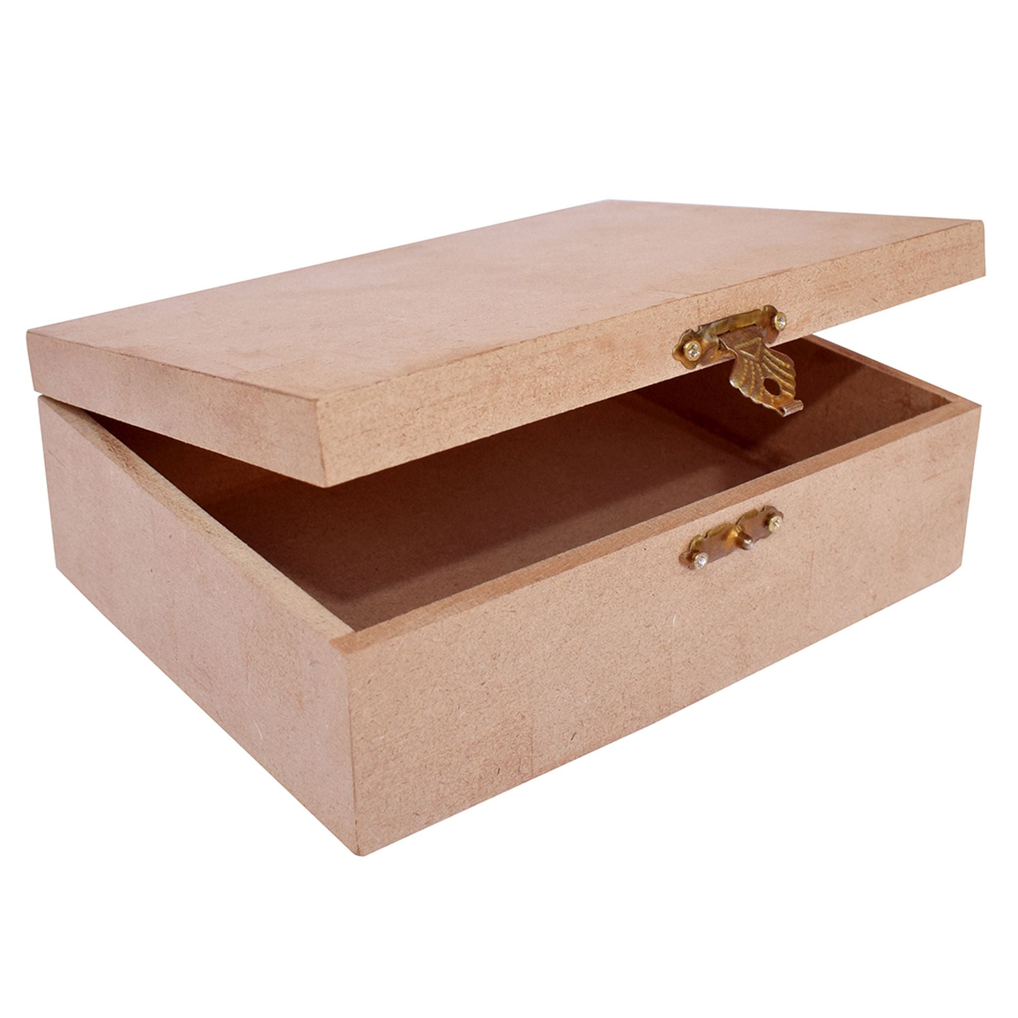 MDF Rectangular Box W5.4 X H7.5 X D2.5Inch 5.5Mm Thick 1Pc Lb