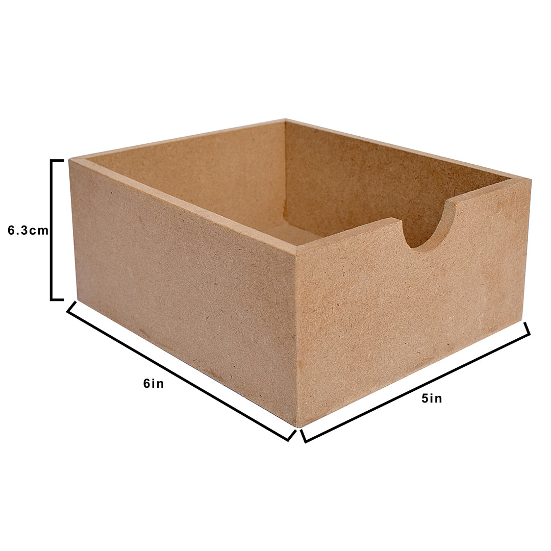 MDF Chest Of Drawer 3 Compartments W5.5 X H8.5 X D6.3Inch 5.5Mm Thick 1Pc Lb
