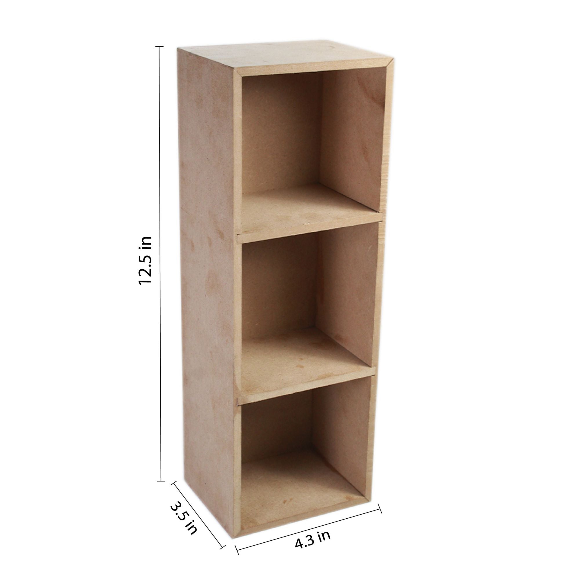 MDF Open Cabinet Organizer W4.3 X H12.5 X D3.5Inch 5.5Mm Thick 1Pc Lb