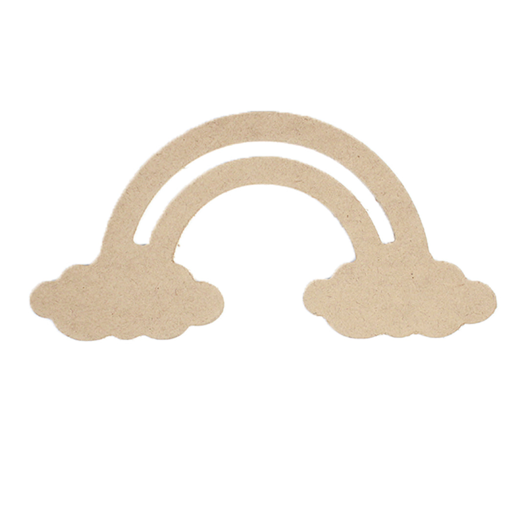 MDF Rainbow Cloud W6.7 X H3.2Inch 5.5Mm Thick 7Pc Lb