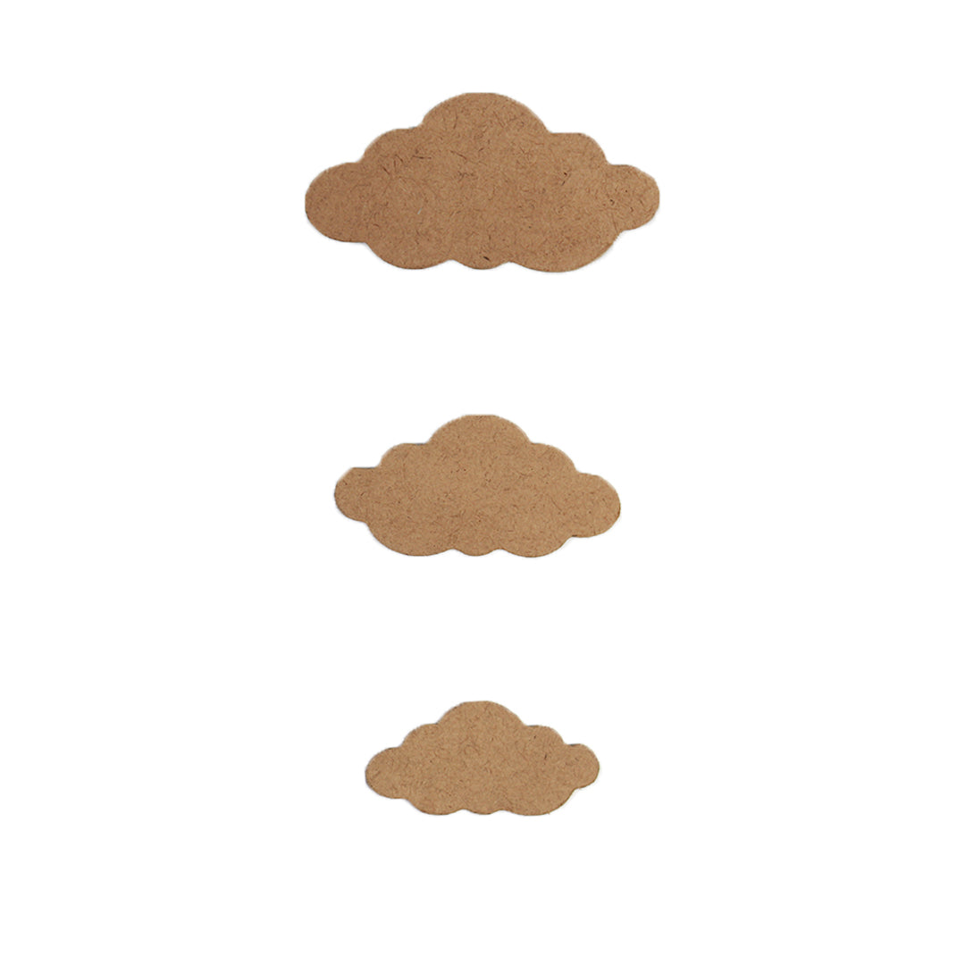 MDF Rainbow Cloud W6.7 X H3.2Inch 5.5Mm Thick 7Pc Lb