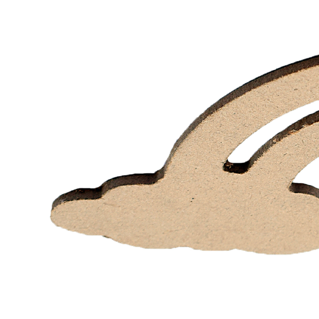 MDF Rainbow Cloud W6.7 X H3.2Inch 5.5Mm Thick 7Pc Lb