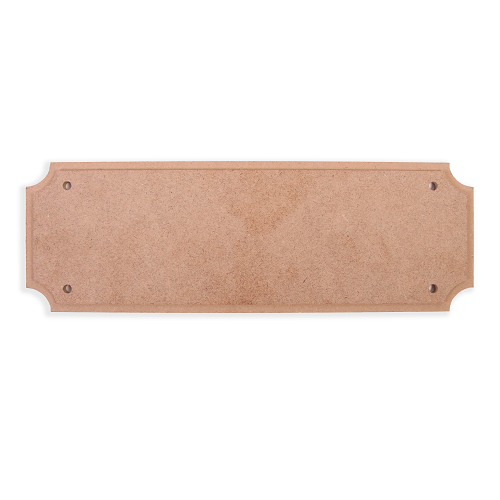 MDF Designer Blank - Ornate Plaque - W12 X H4Inch - 5.5Mm Thick 1Pc