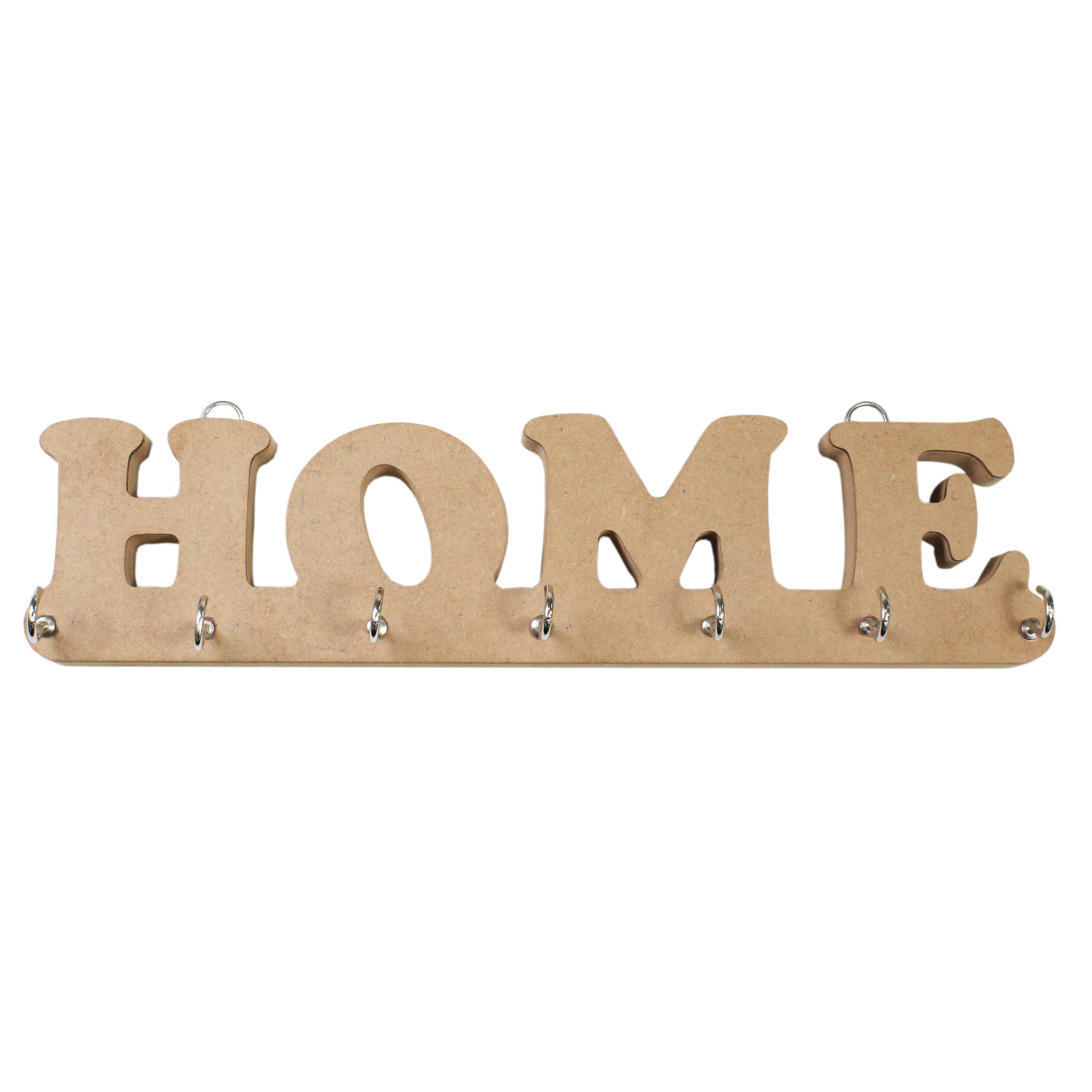 MDF Key Holder Home W12.5 X H3 X D0.7Inch 1Pc Lb