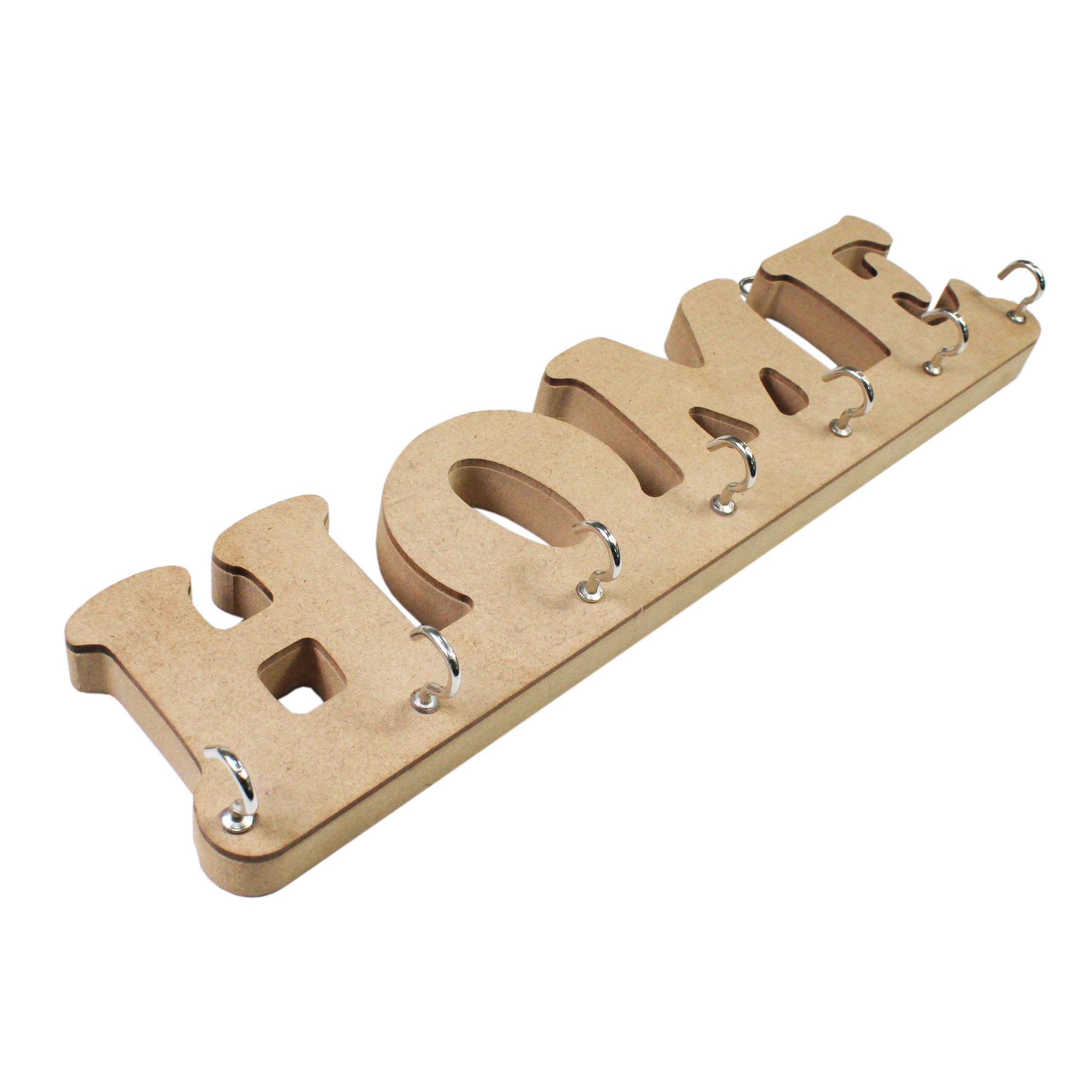 MDF Key Holder Home W12.5 X H3 X D0.7Inch 1Pc Lb