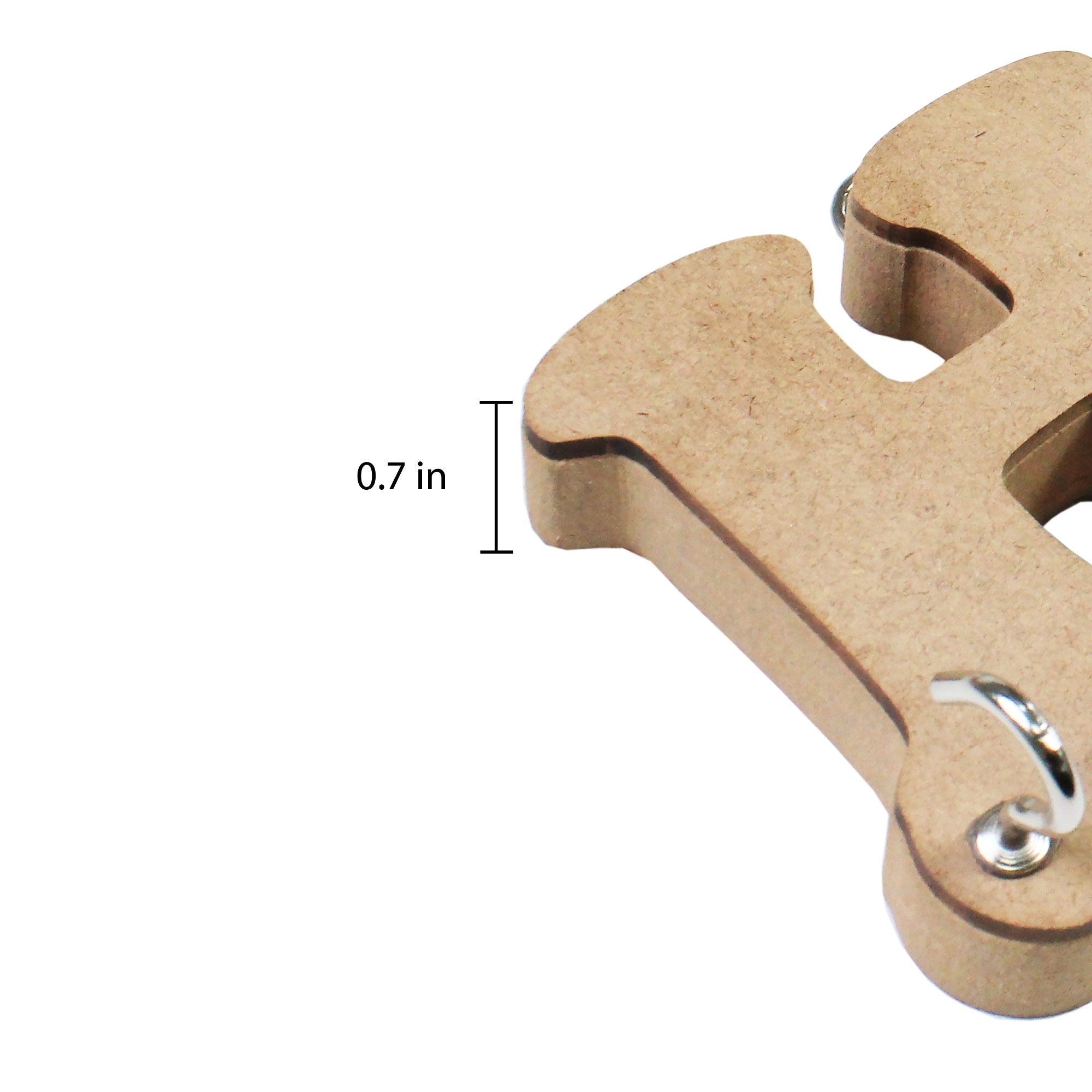 MDF Key Holder Home W12.5 X H3 X D0.7Inch 1Pc Lb