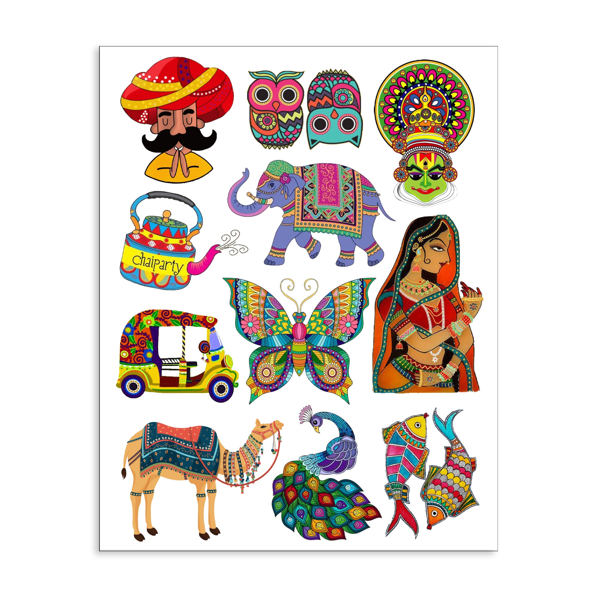 Deco Transfer Sheet Indie Elements 10inch X 7.5inch 1pc