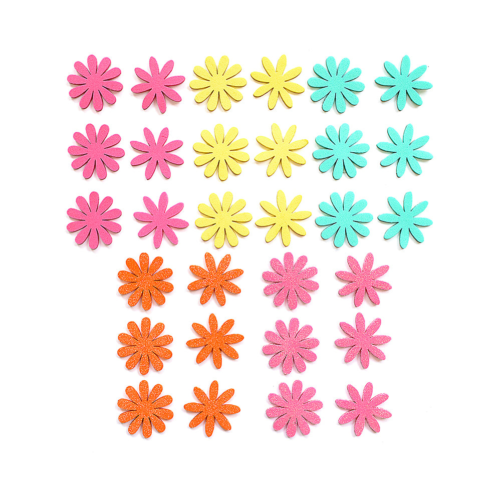 Fun Foam Stickers Spring Flowers 30Pcs