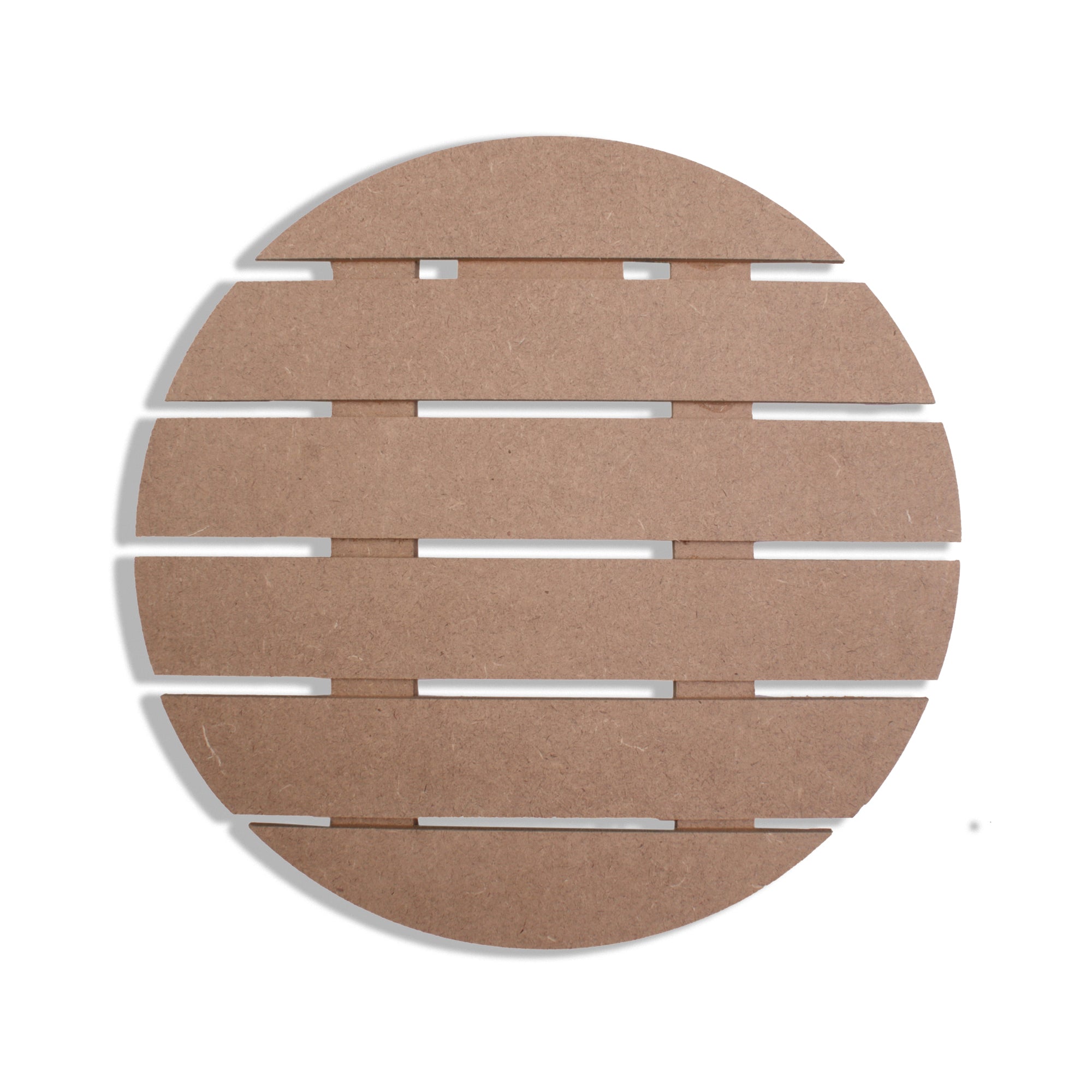 MDF Slatted Circle 10Inch Dia 5.5Mm Thick 1Pc Sw Lb