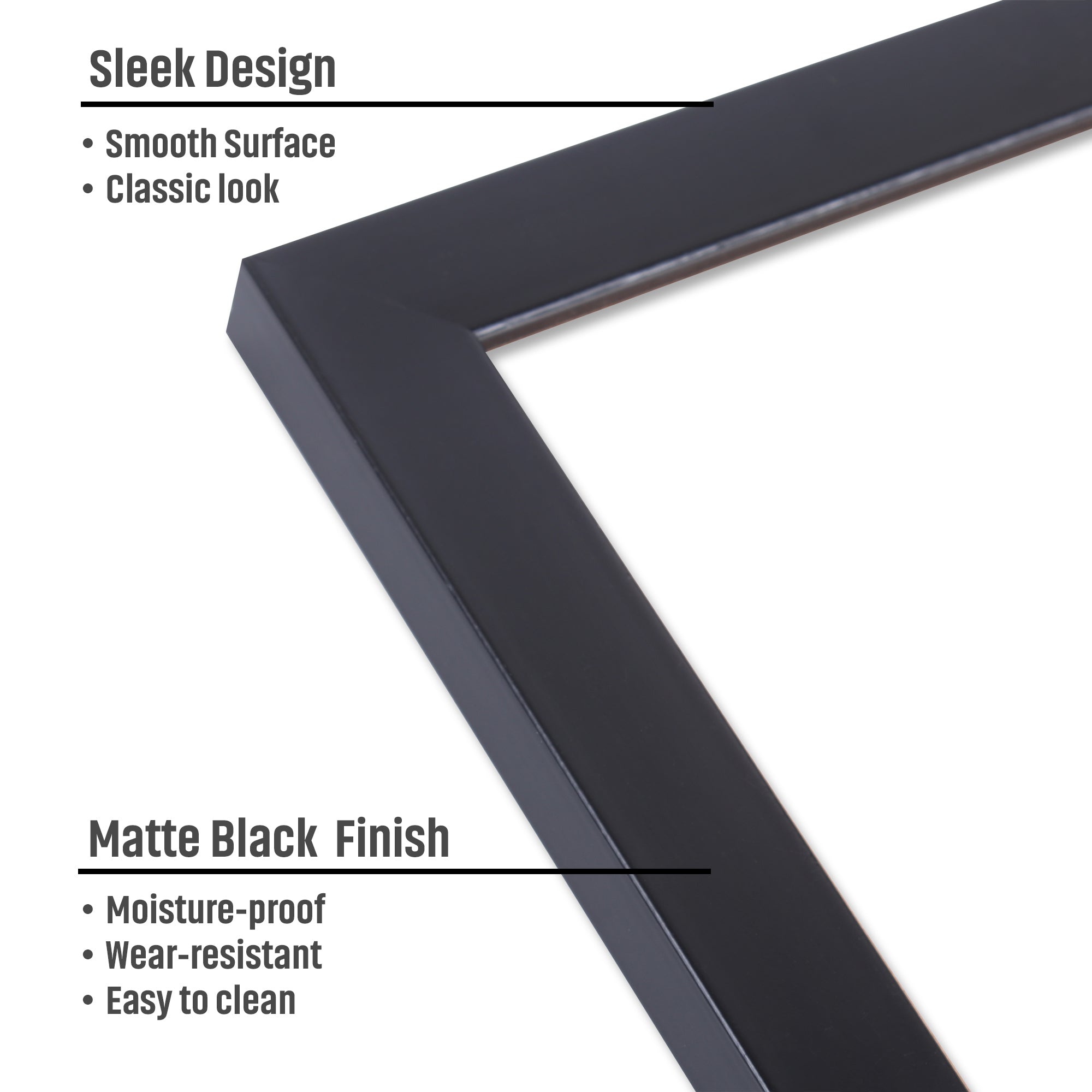 Canvas With Frame Narrow Black 16 X 20Inch 1Pc