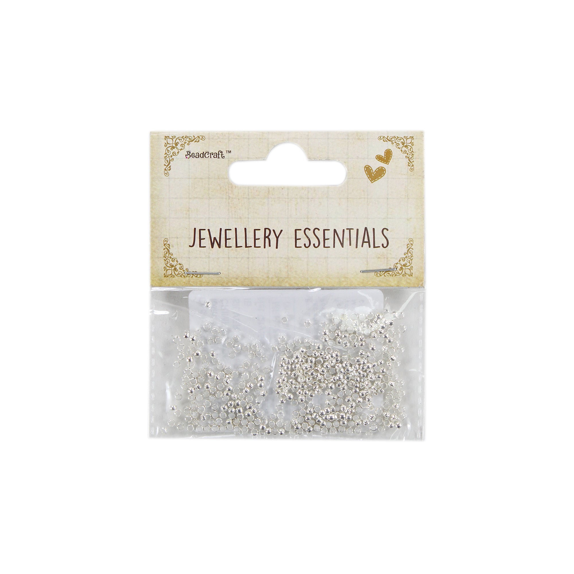 Findings Crimp Beads 2mm Silver 5gm