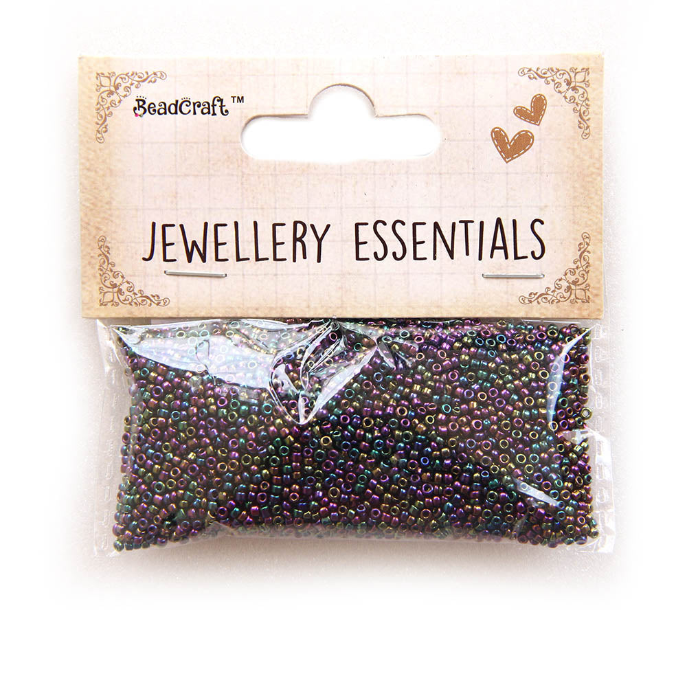 Seed Beads Peacock Mix 0.5Mm 30Gm