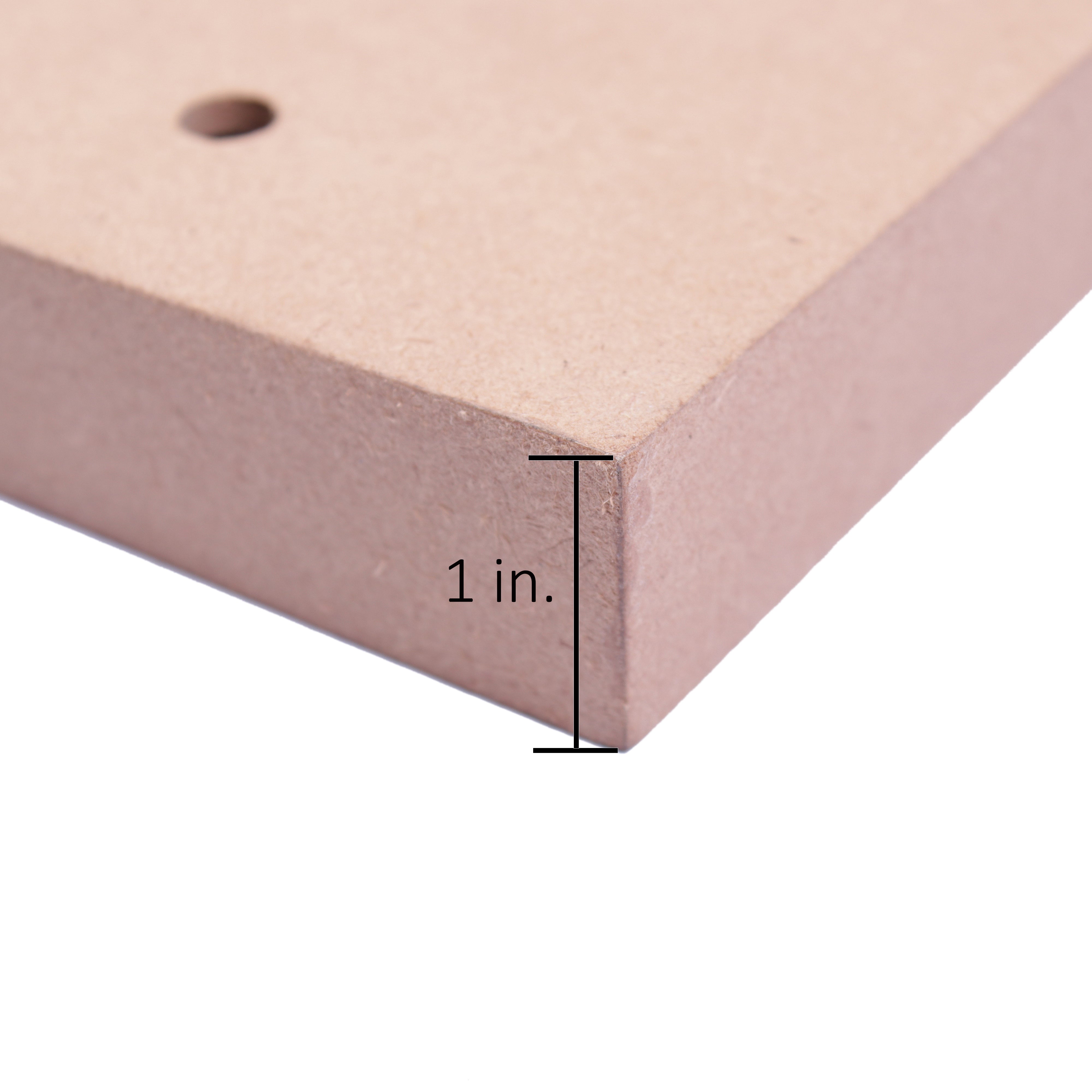 MDF Light Weight Art Panel 12 X 18 X 1Inch 5.5Mm Thick 1Pc Sw Lb