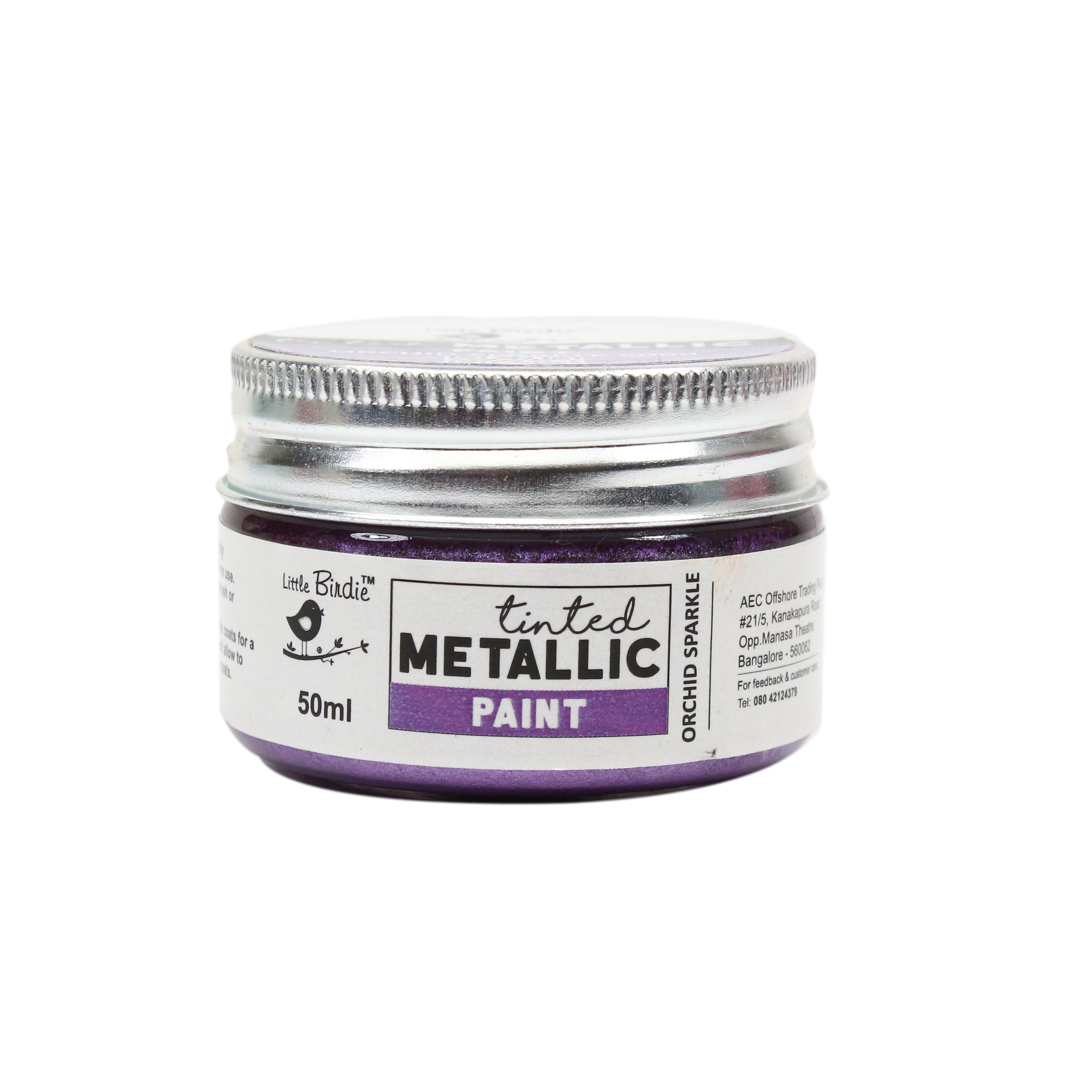 Tinted Metallic Paint Orchid Sparkle 50Ml Bottle Lb - VC