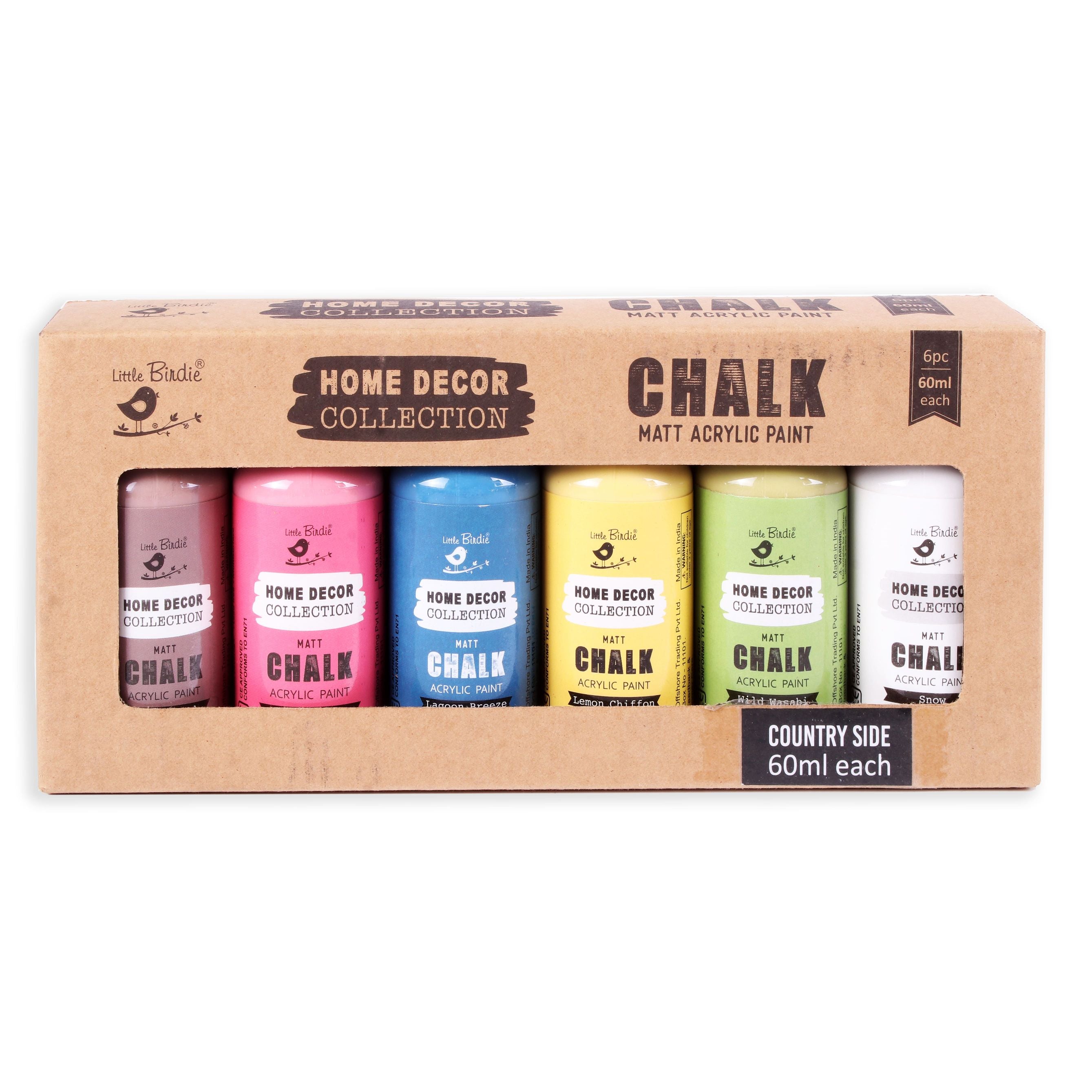 Home Decor Chalk Paint Kit  6Pcs X 60ml - Countryside