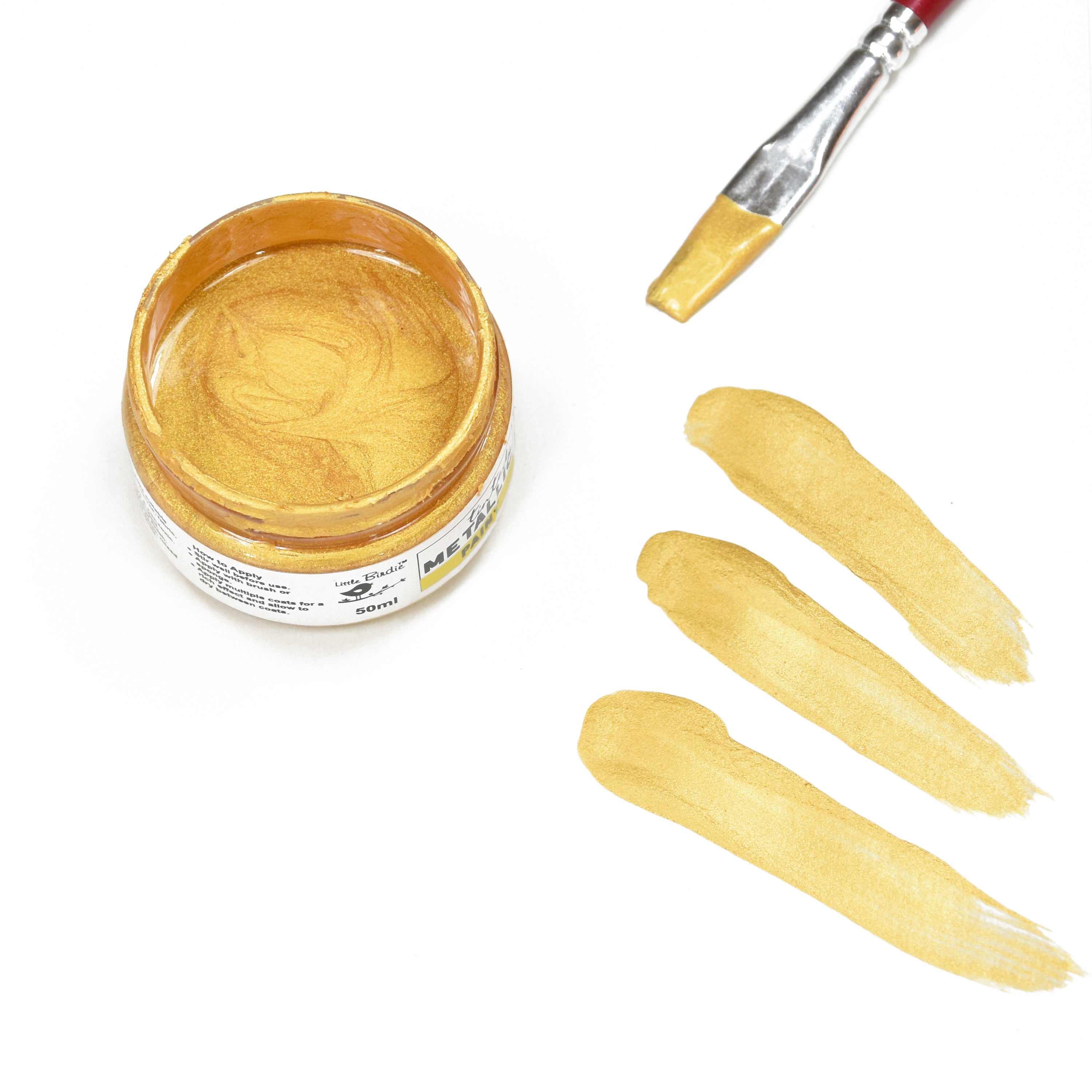 Tinted Metallic Paint Golden Glaze 50Ml Bottle Lb - VC