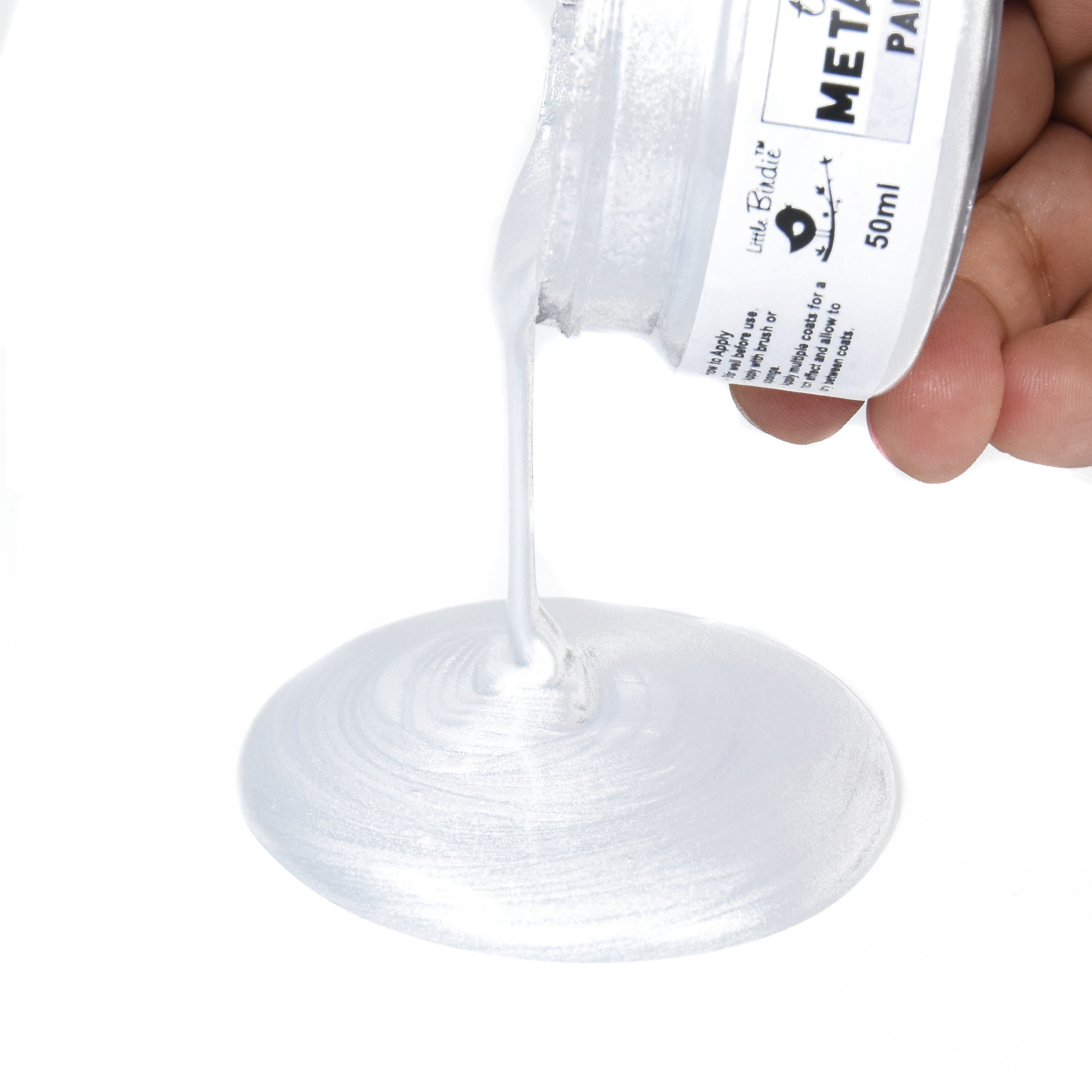 Tinted Metallic Paint Silver Charm 50Ml Bottle Lb - VC