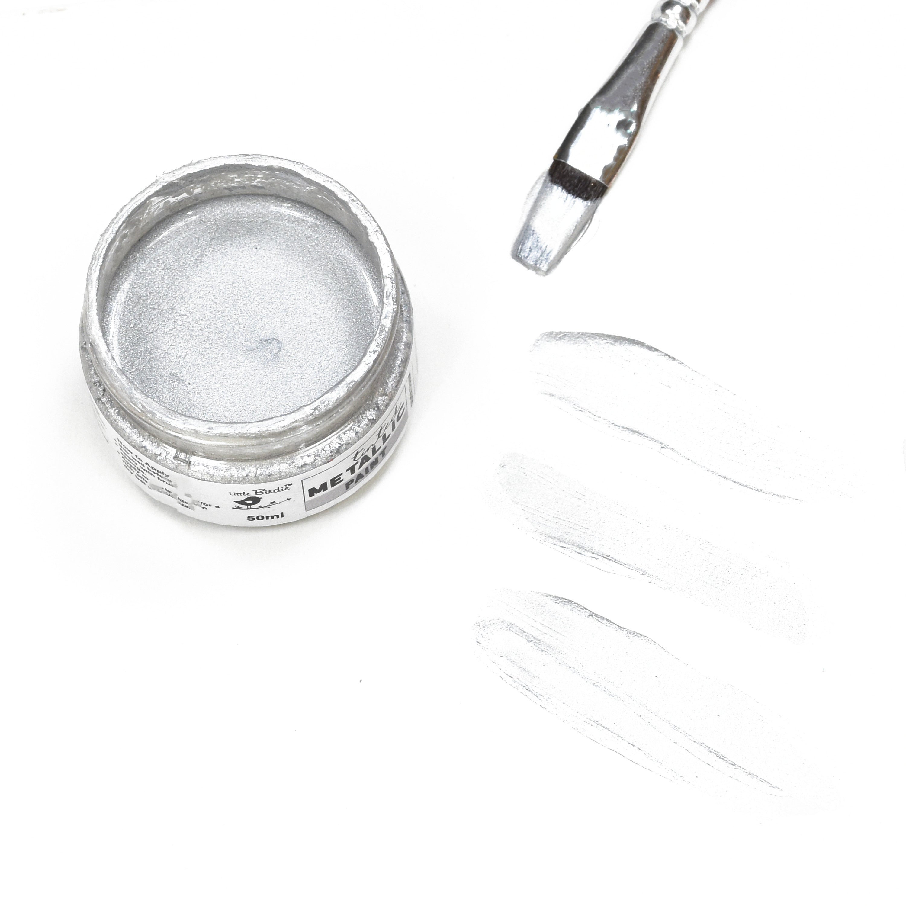 Tinted Metallic Paint Silver Charm 50Ml Bottle Lb - VC